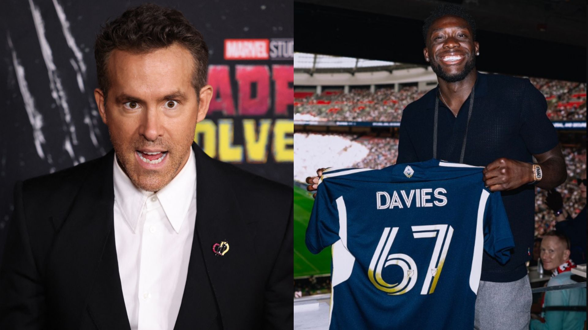 Ryan Reynolds Alphonso Davies Vancouver 2024