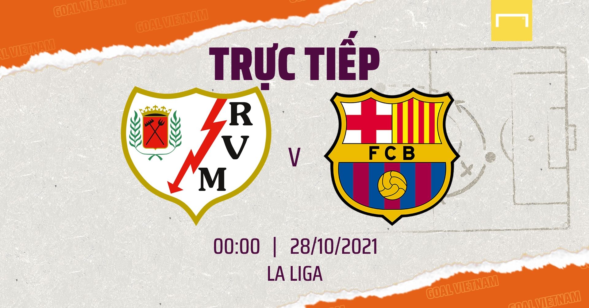 Live Rayo Vallecano vs Barcelona 2021/22 La Liga GFX