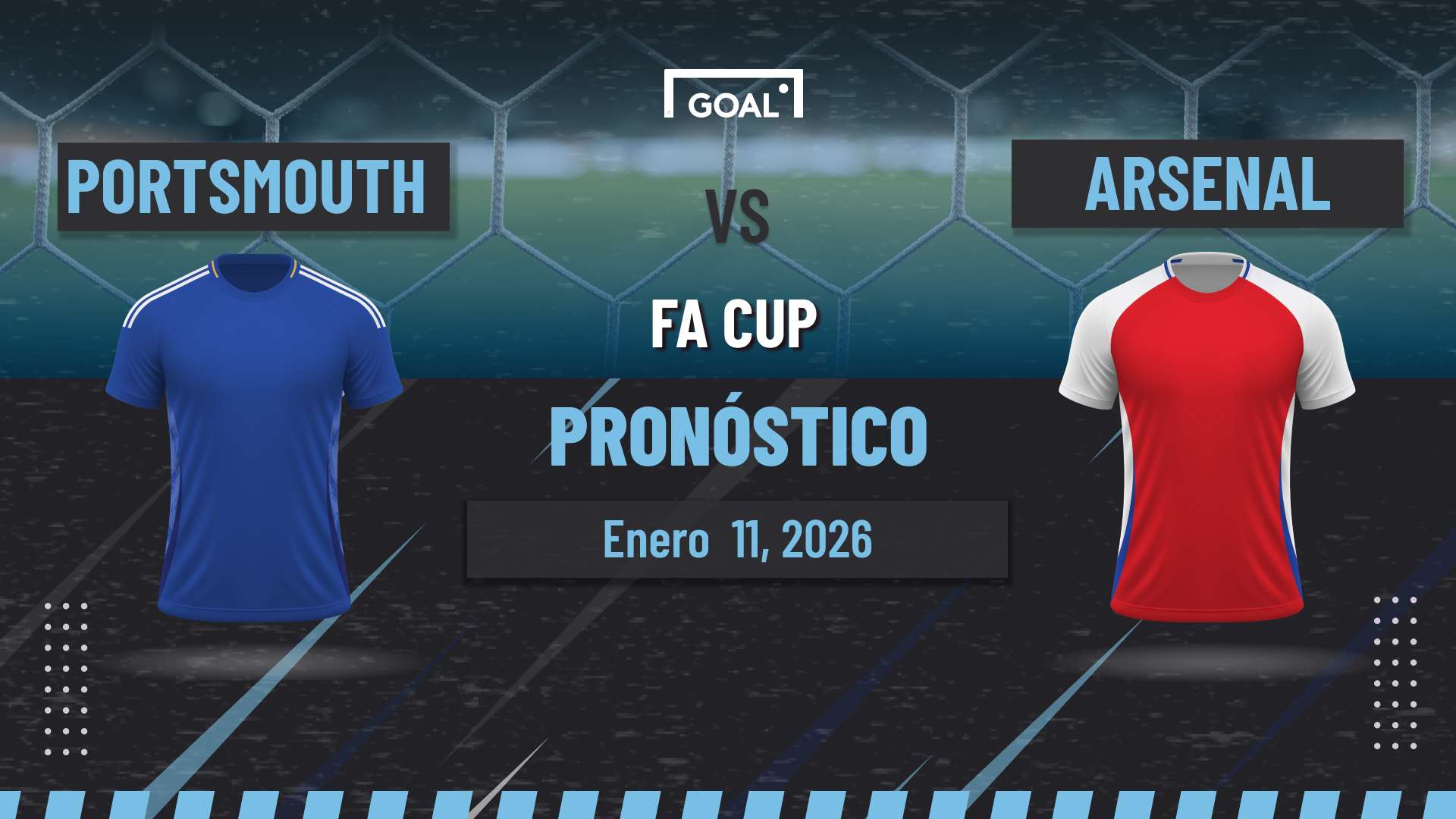 Portsmouth vs Arsenal Pronóstico y Apuestas FA Cup | 11/01/26