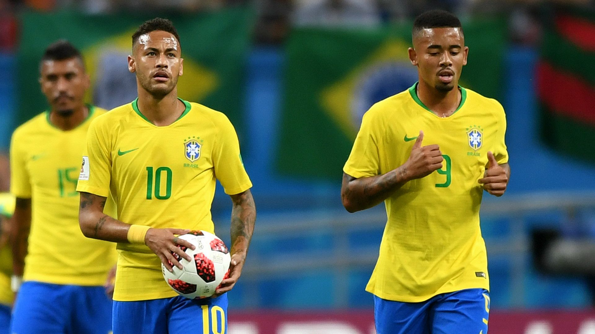 Neymar Gabriel Jesus Brazil 2018