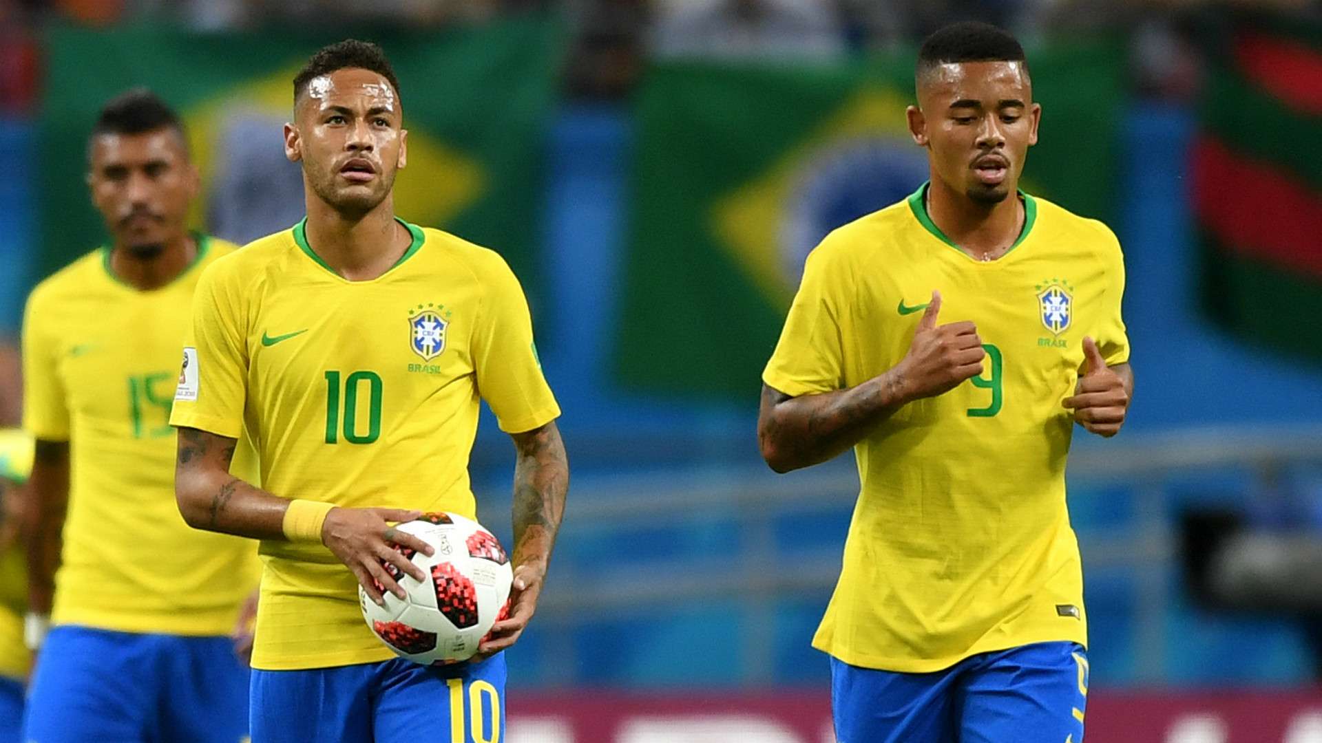 Neymar Gabriel Jesus Brazil 2018
