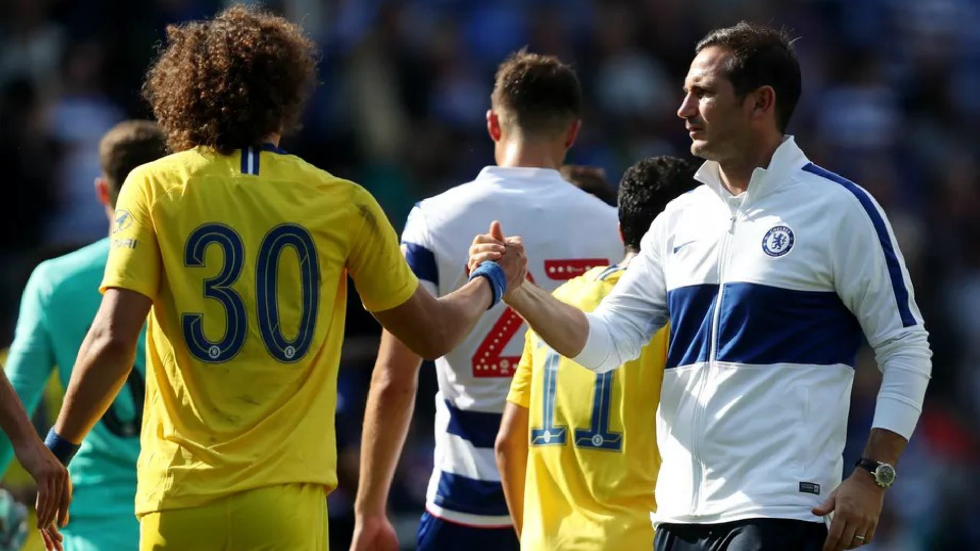 Lampard and David Luiz - Chelsea 2019