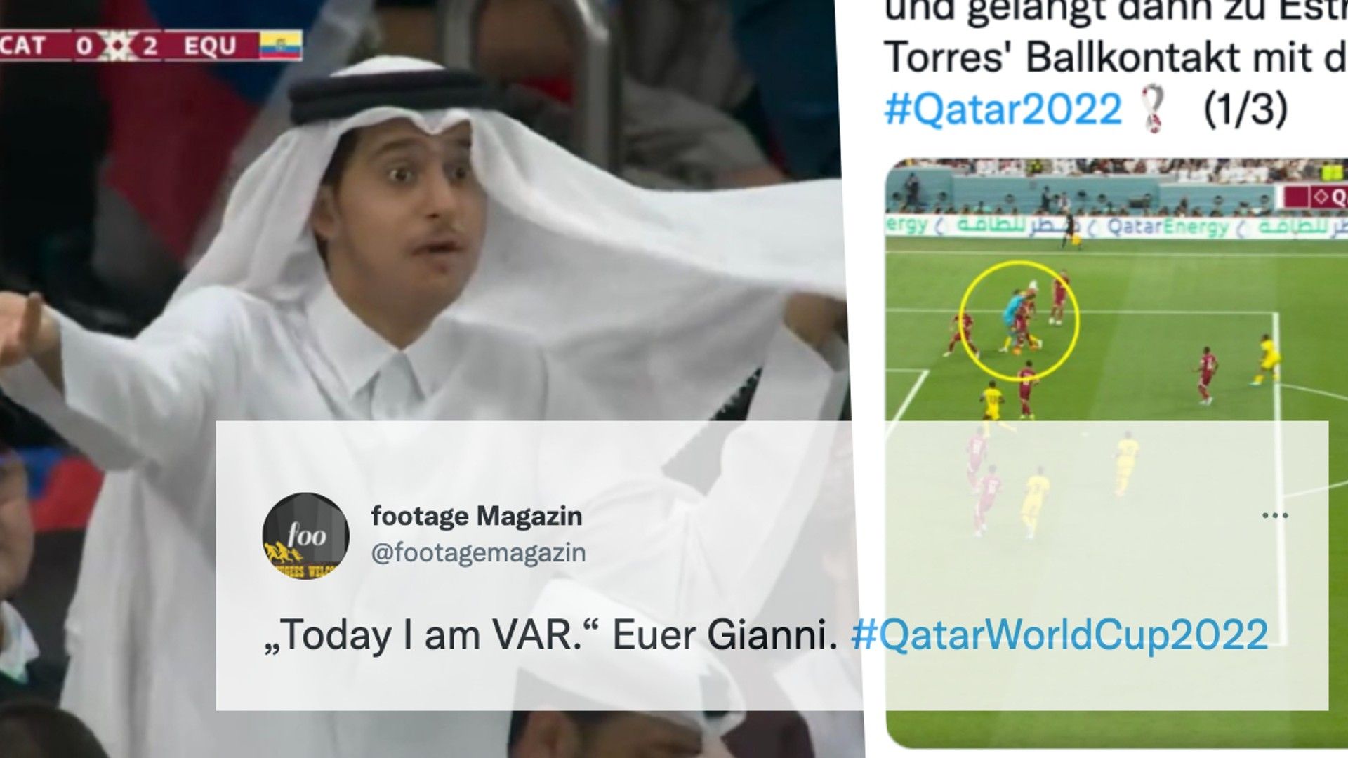 GFX Netzreaktionen Katar Ecuador WM