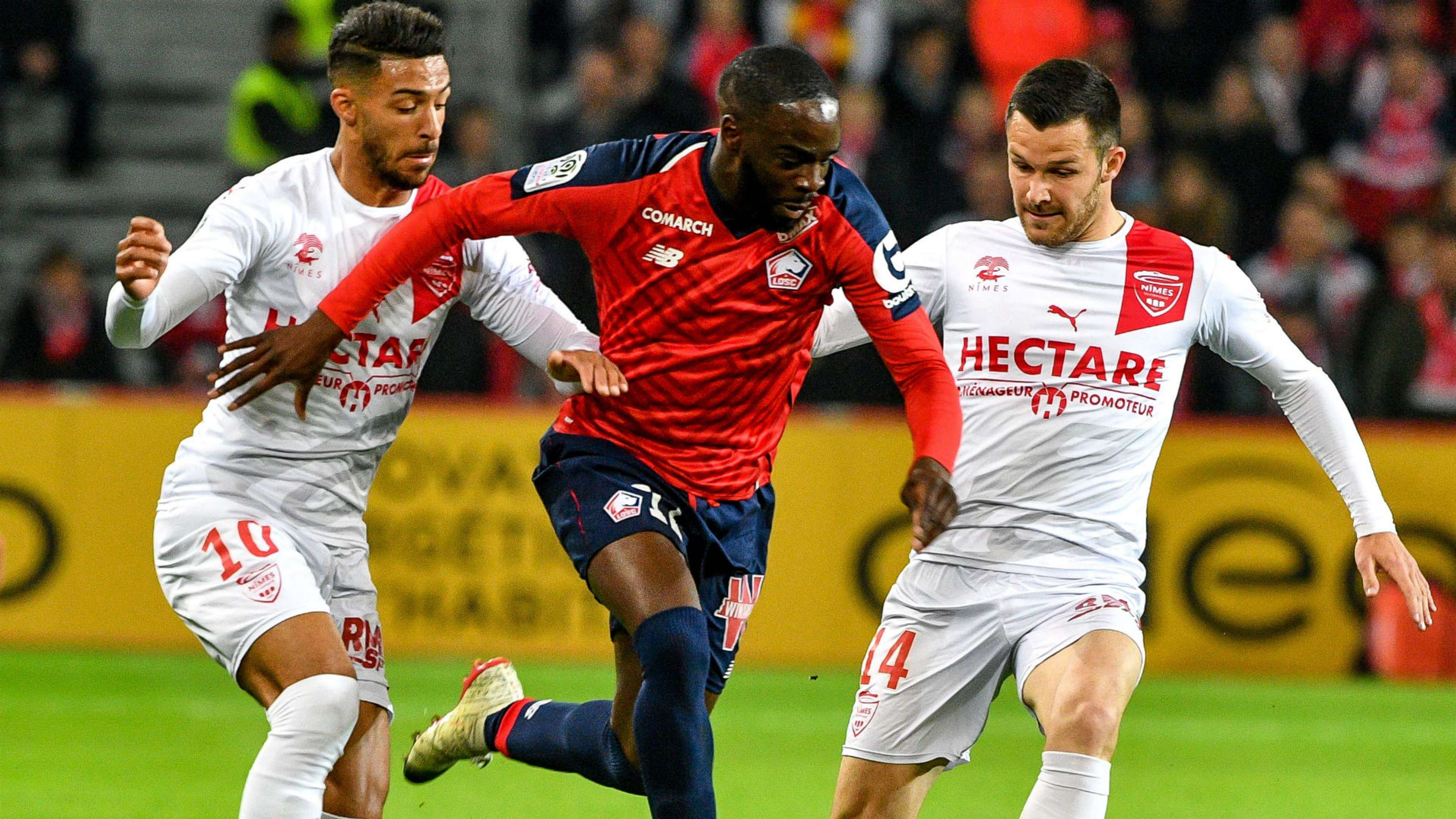 Jonathan Ikoné Denis Bouanga Lille Nimes Ligue 1 28042019