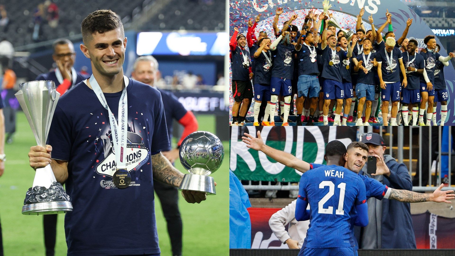 Christian Pulisic USMNT Player of the Year split