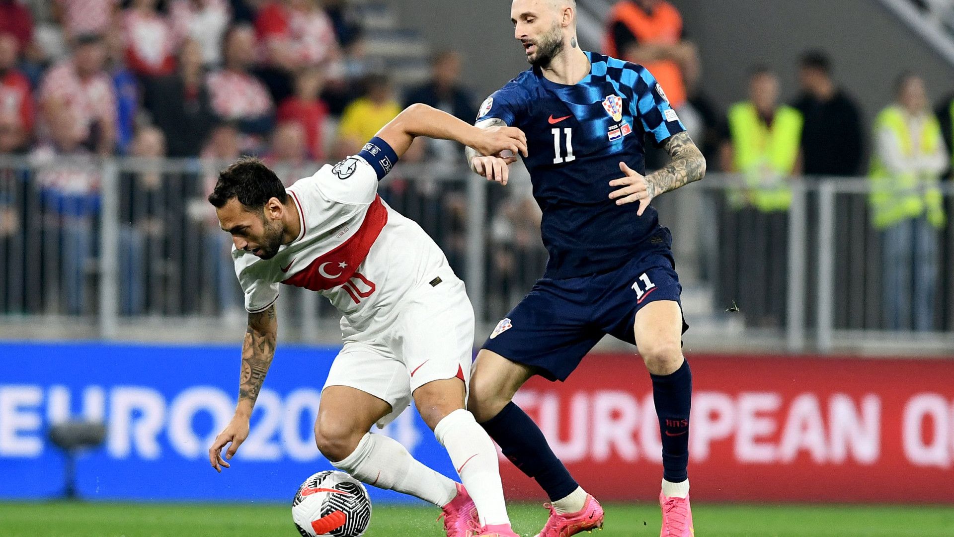 HAKAN CALHANOGLU TURKEY MARCELO BROZOVIC CROATIA 12102023