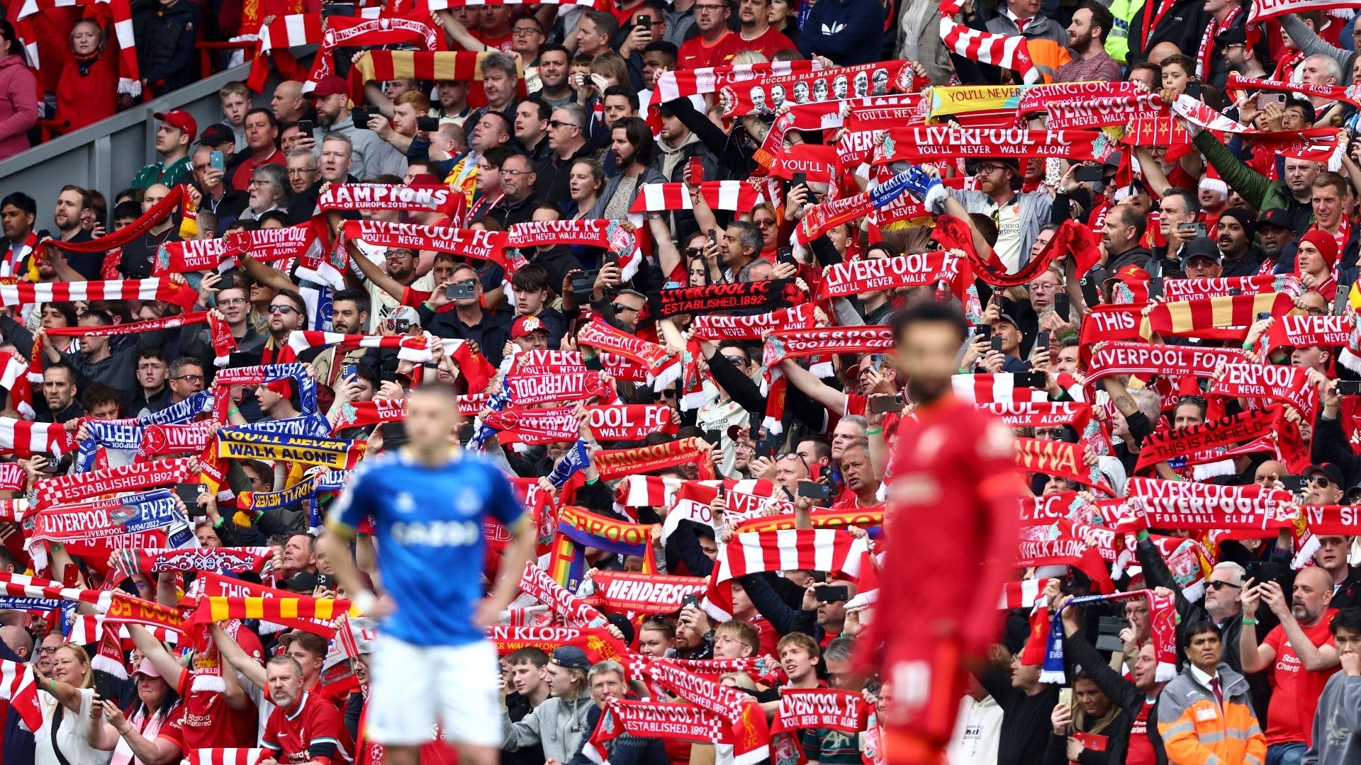 Liverpool fans Merseyside derby 2021-22