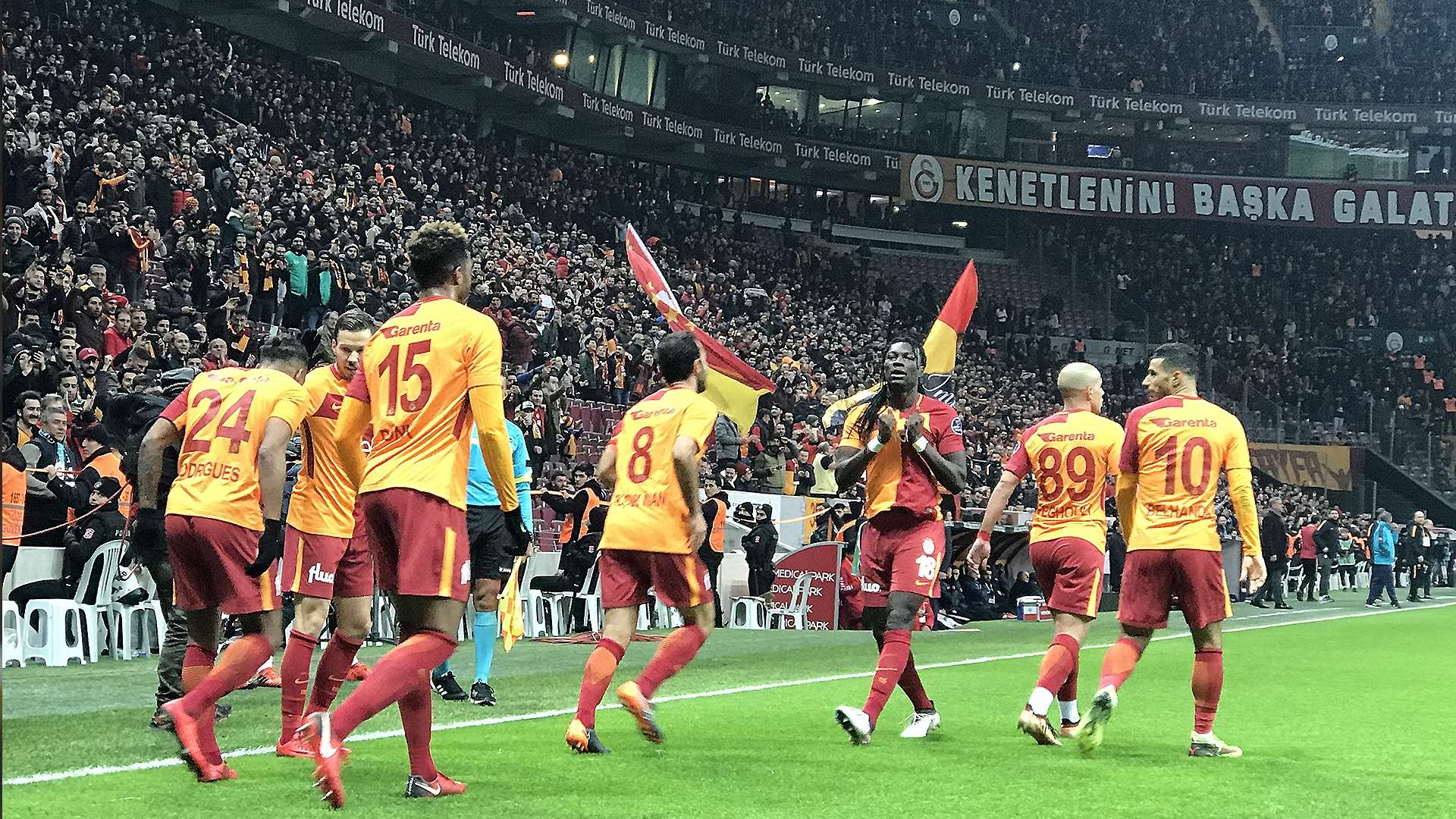 Galatasaray goal celebration Antalyaspor 02122018