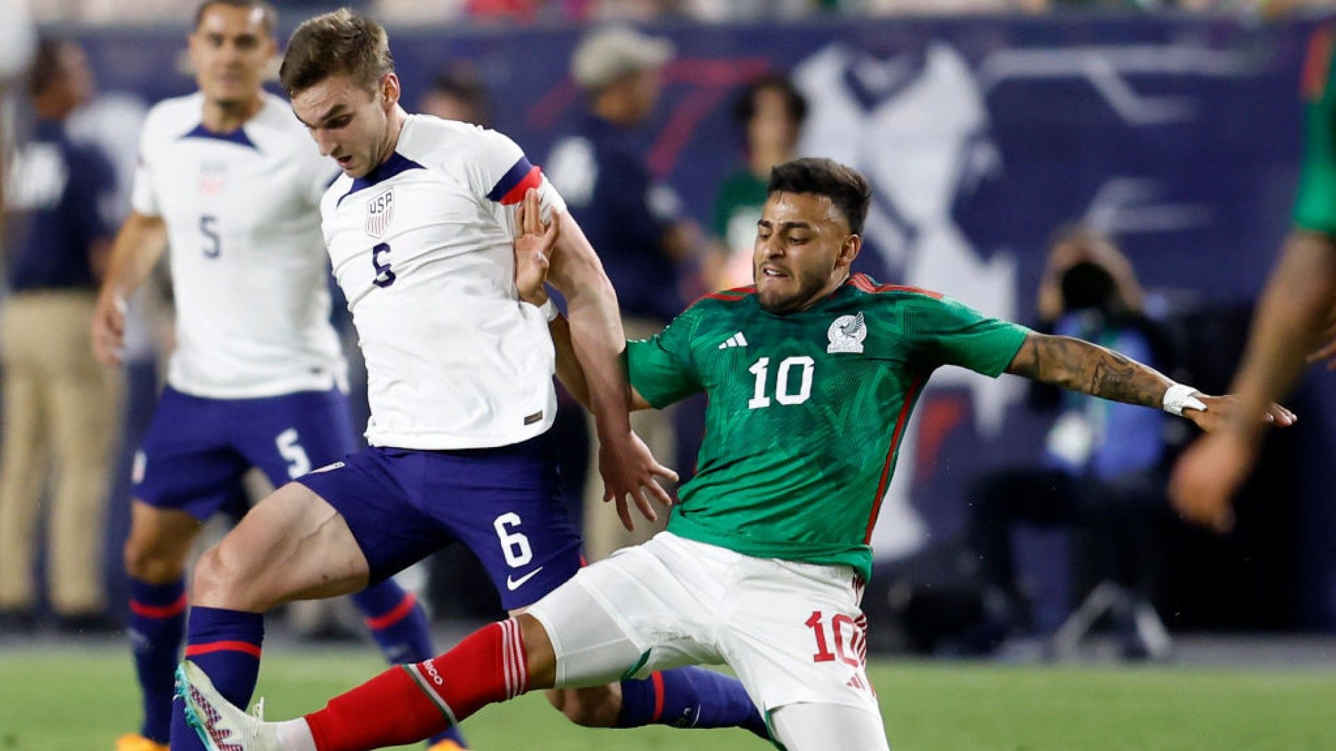 James Sands Alexis Vega Estados Unidos México Amistoso 2023