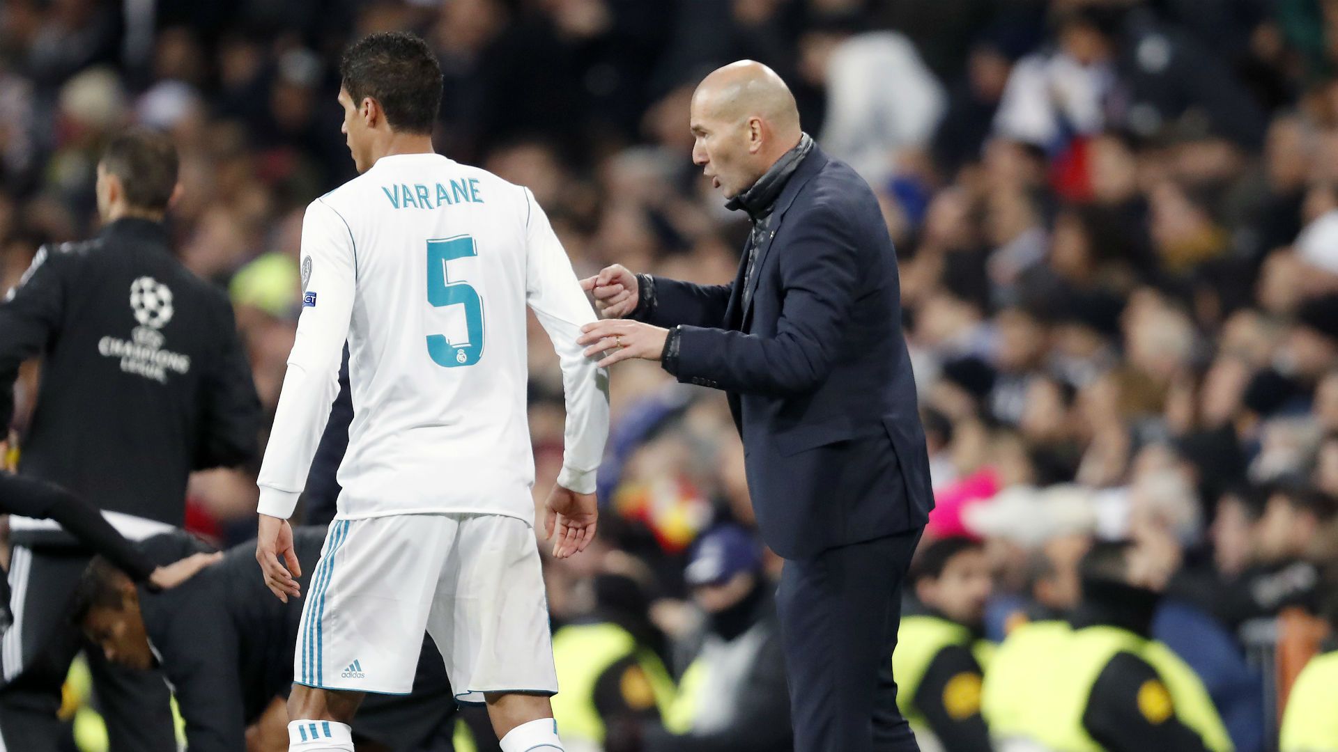 Raphael Varane Zinedine Zidane Real Madrid