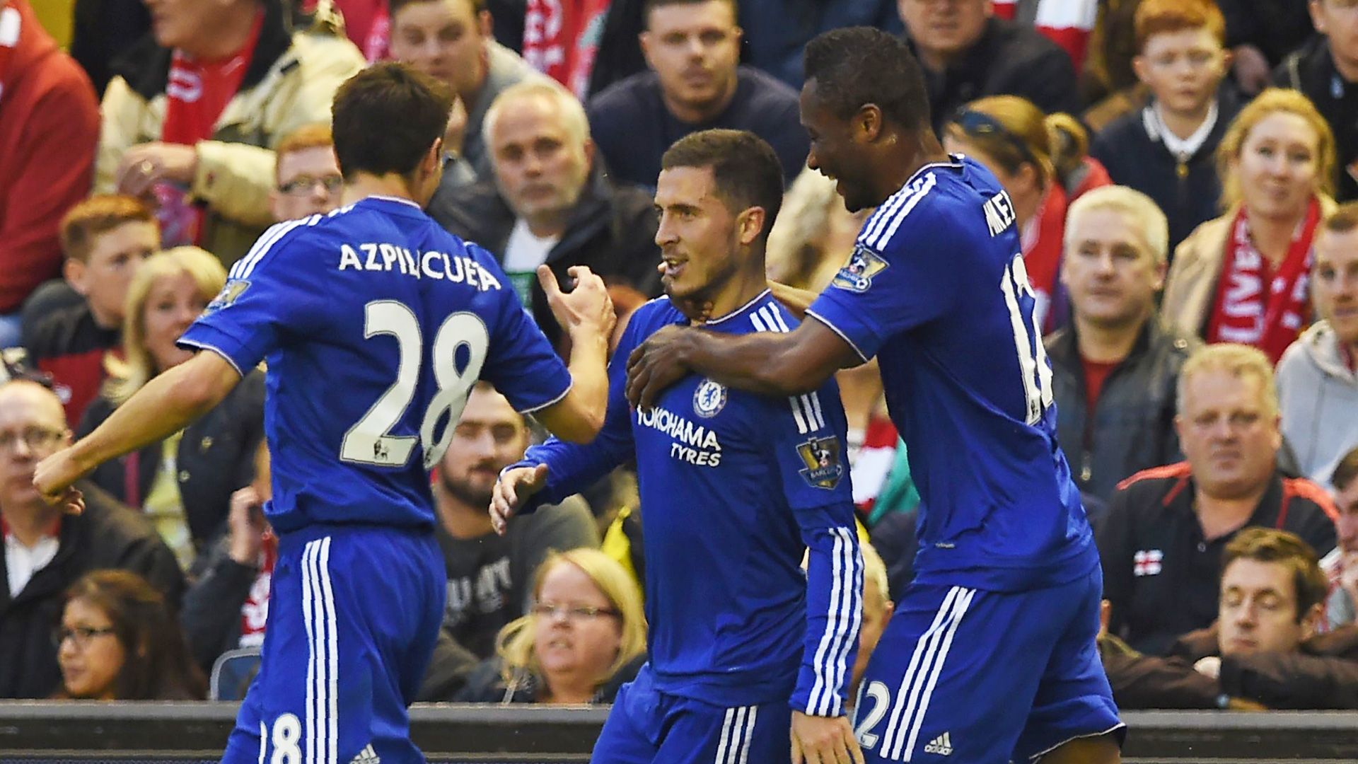 Chelsea Azpilicueta Hazard Mikel 2016