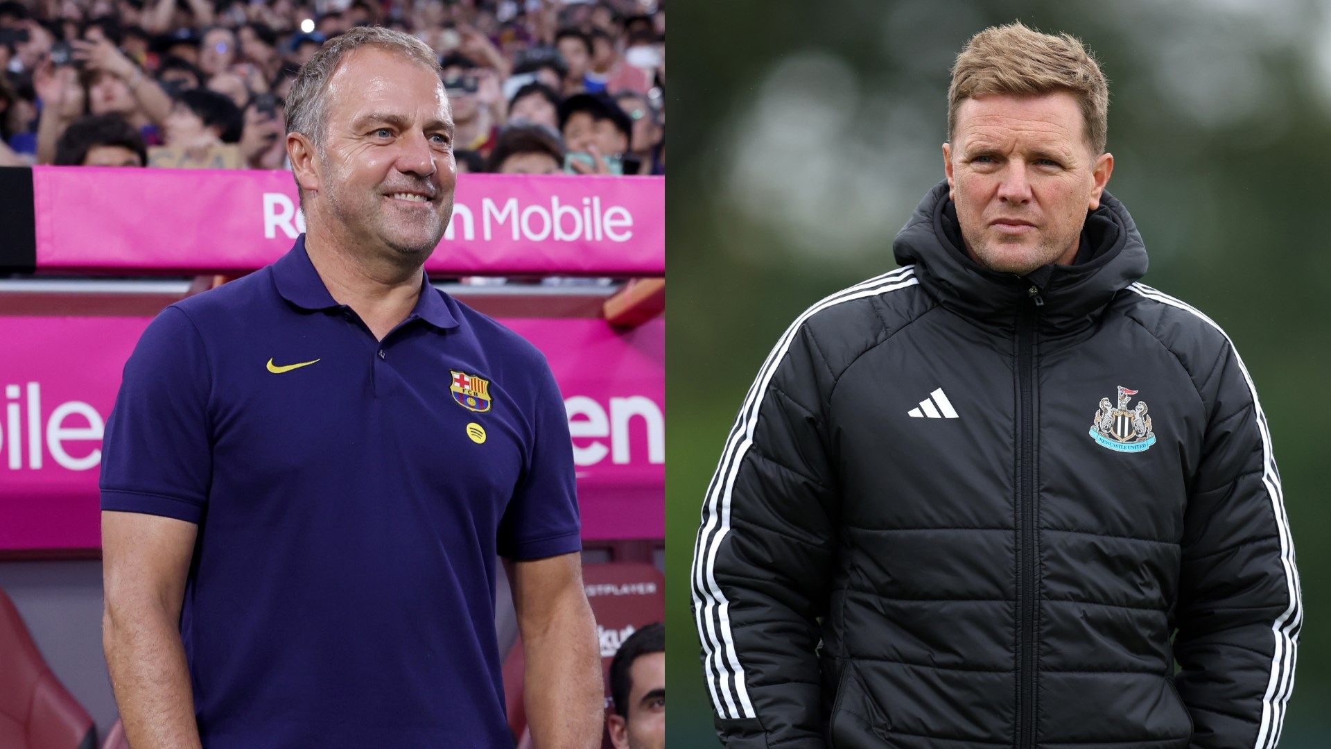 Hansi Flick admits wariness of 'tall team' Newcastle as Barcelona boss pays tribute to Eddie Howe | Goal.com UK