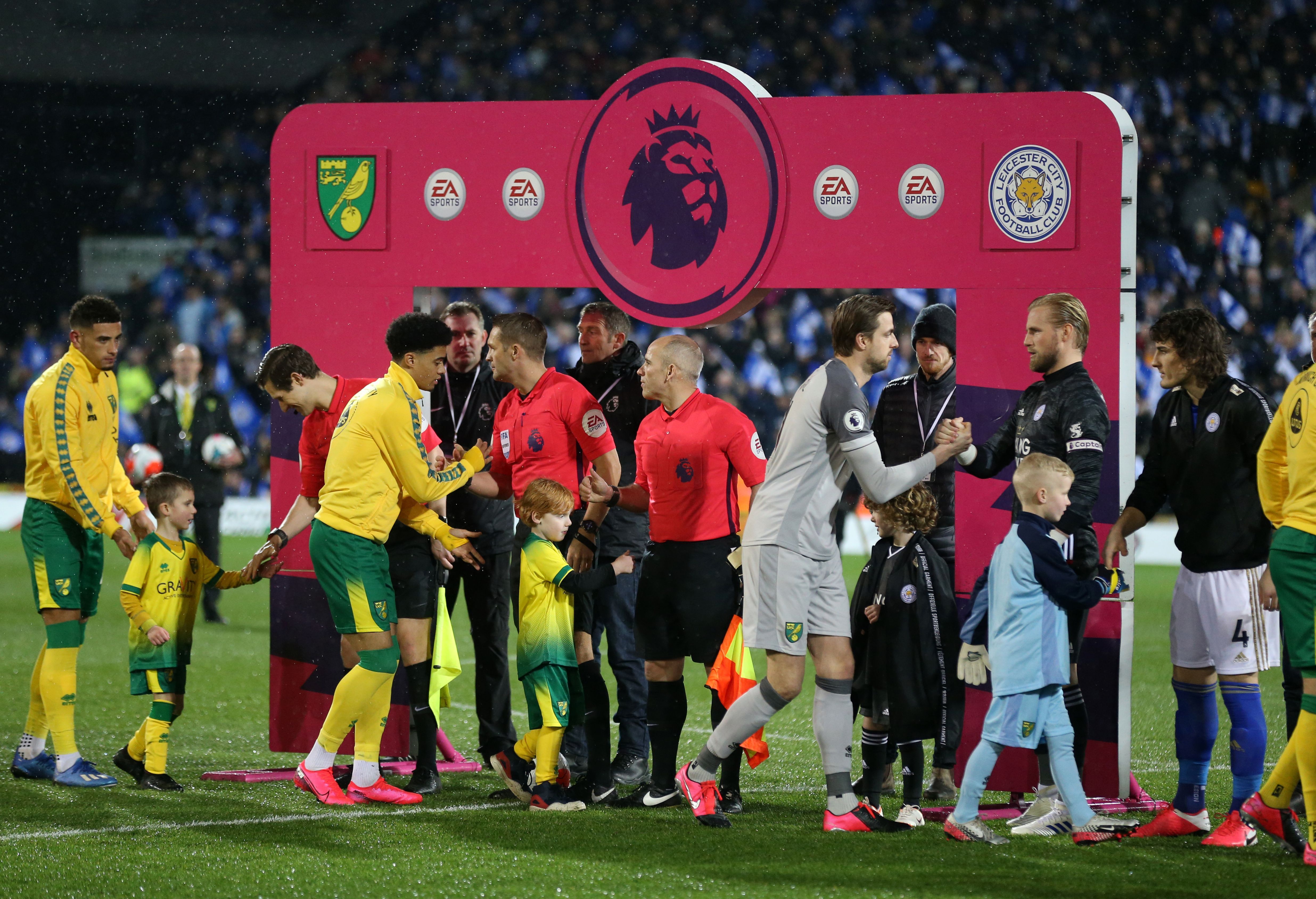 Premier League pre-match handshakes