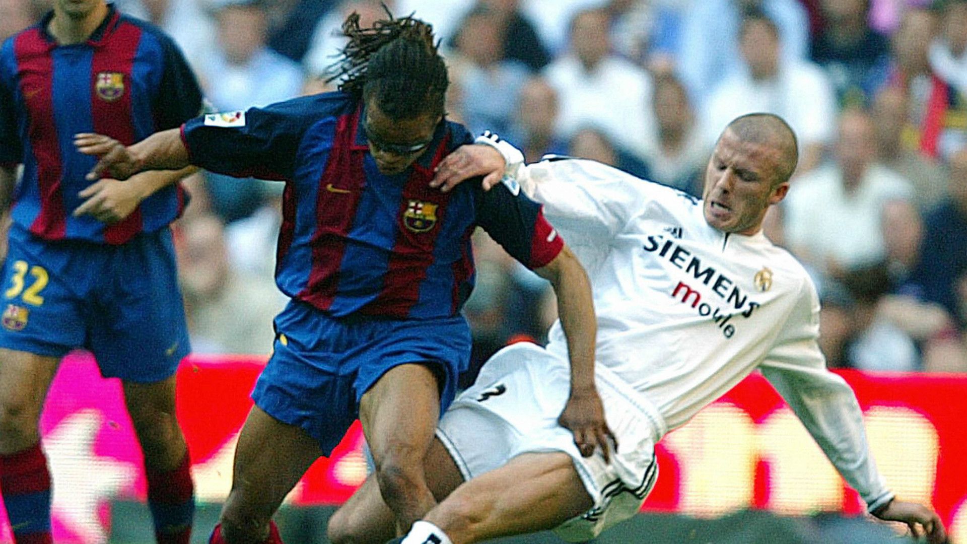 Edgar Davids David Beckham Barcelona Real Madrid 2004