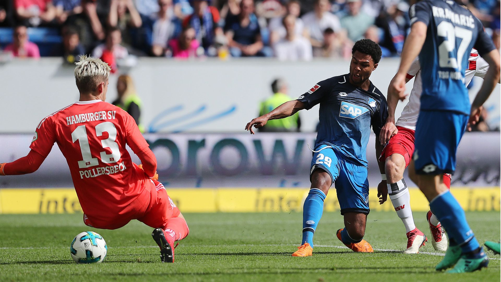 Serge Gnabry 1899 Hoffenheim Hamburger SV Bundesliga 14042018