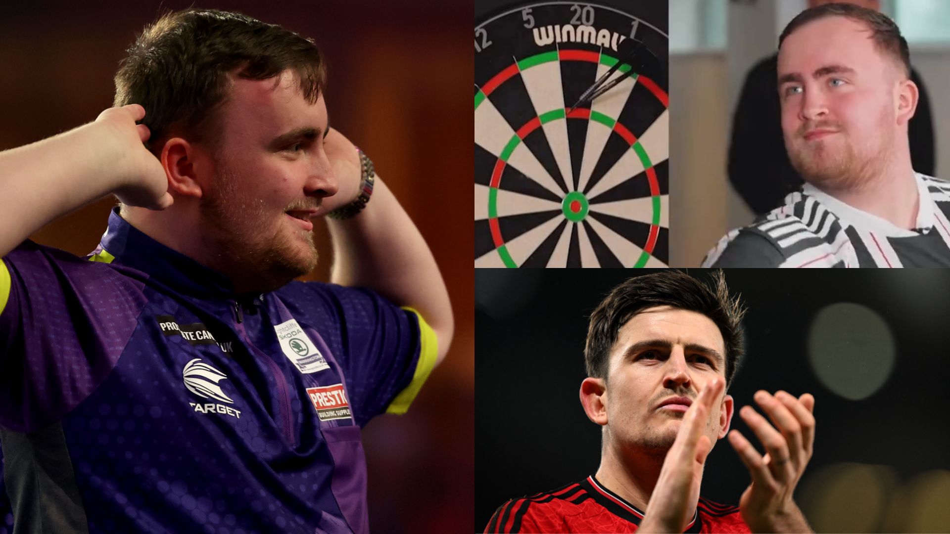 Luke Littler Harry Maguire