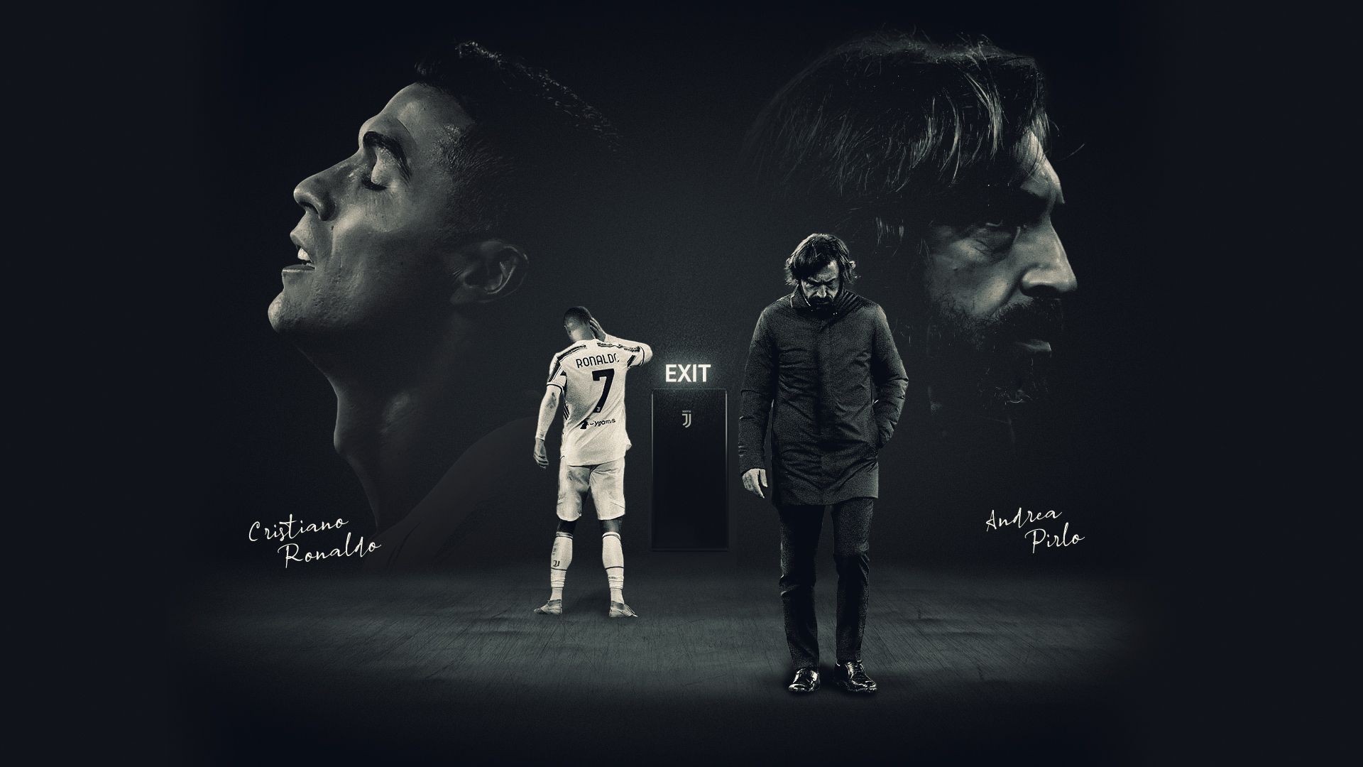 Ronaldo Pirlo Juventus divorce GFX