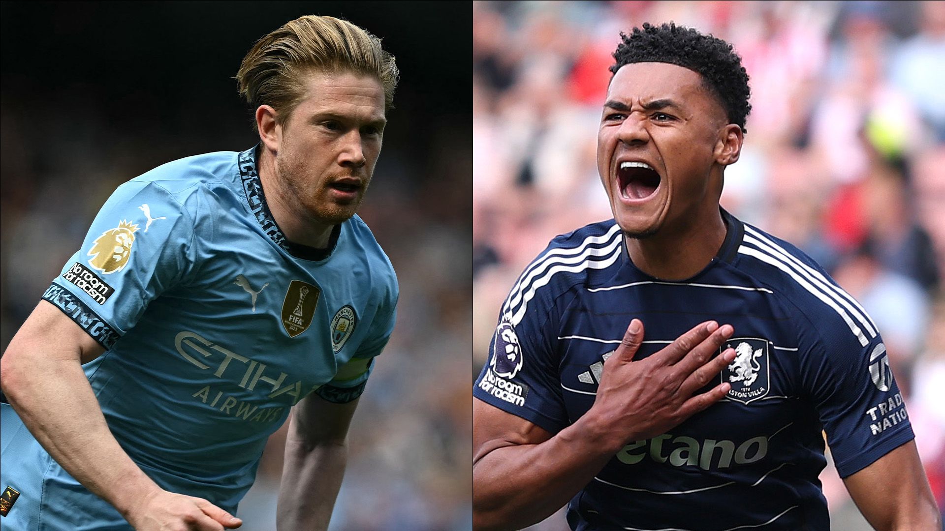 Kevin De Bruyne Man City Ollie Watkins Aston Villa