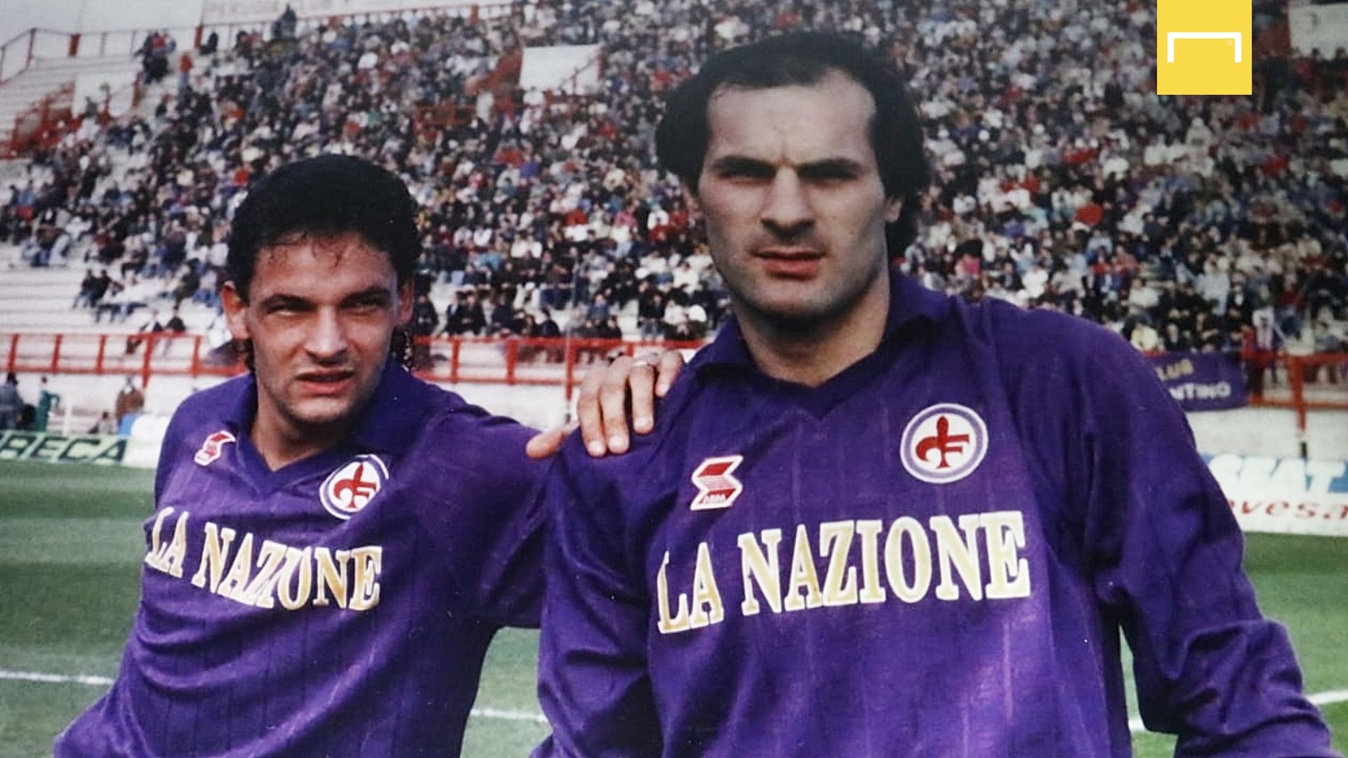 Giuseppe Volpecina con Roberto Baggio
