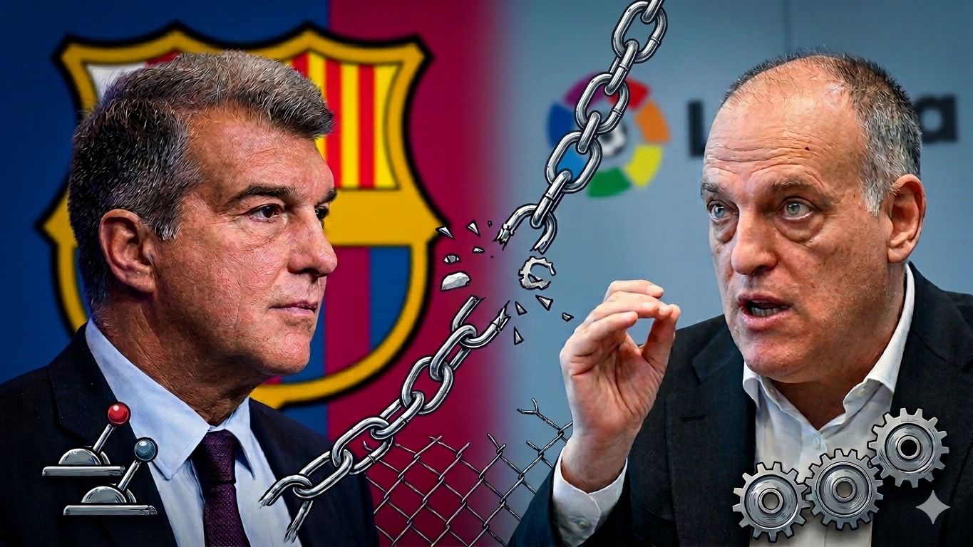 Javier Tebas Joan Laporta GOAL ONLY