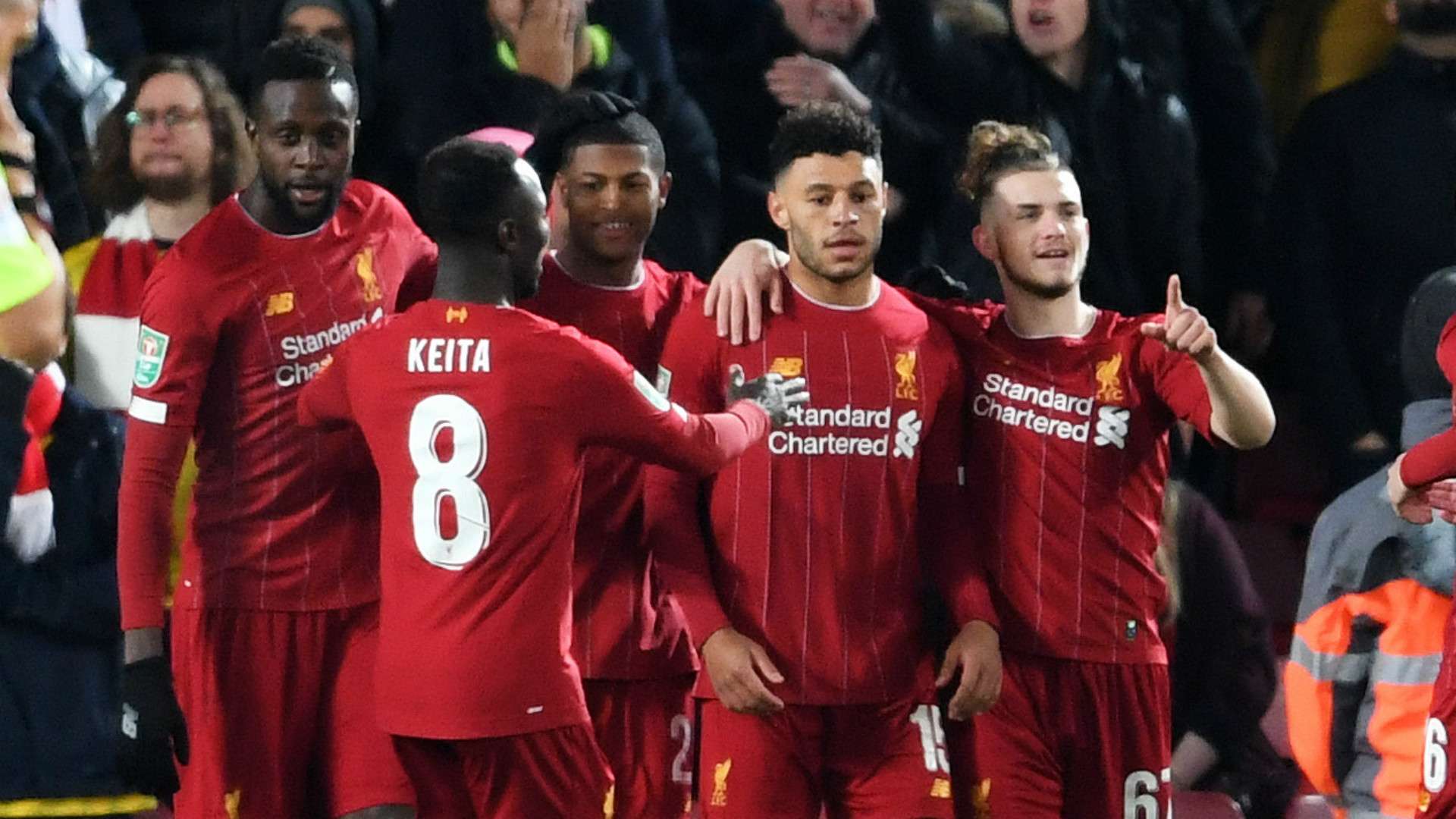 Liverpool celebrate 2019-20