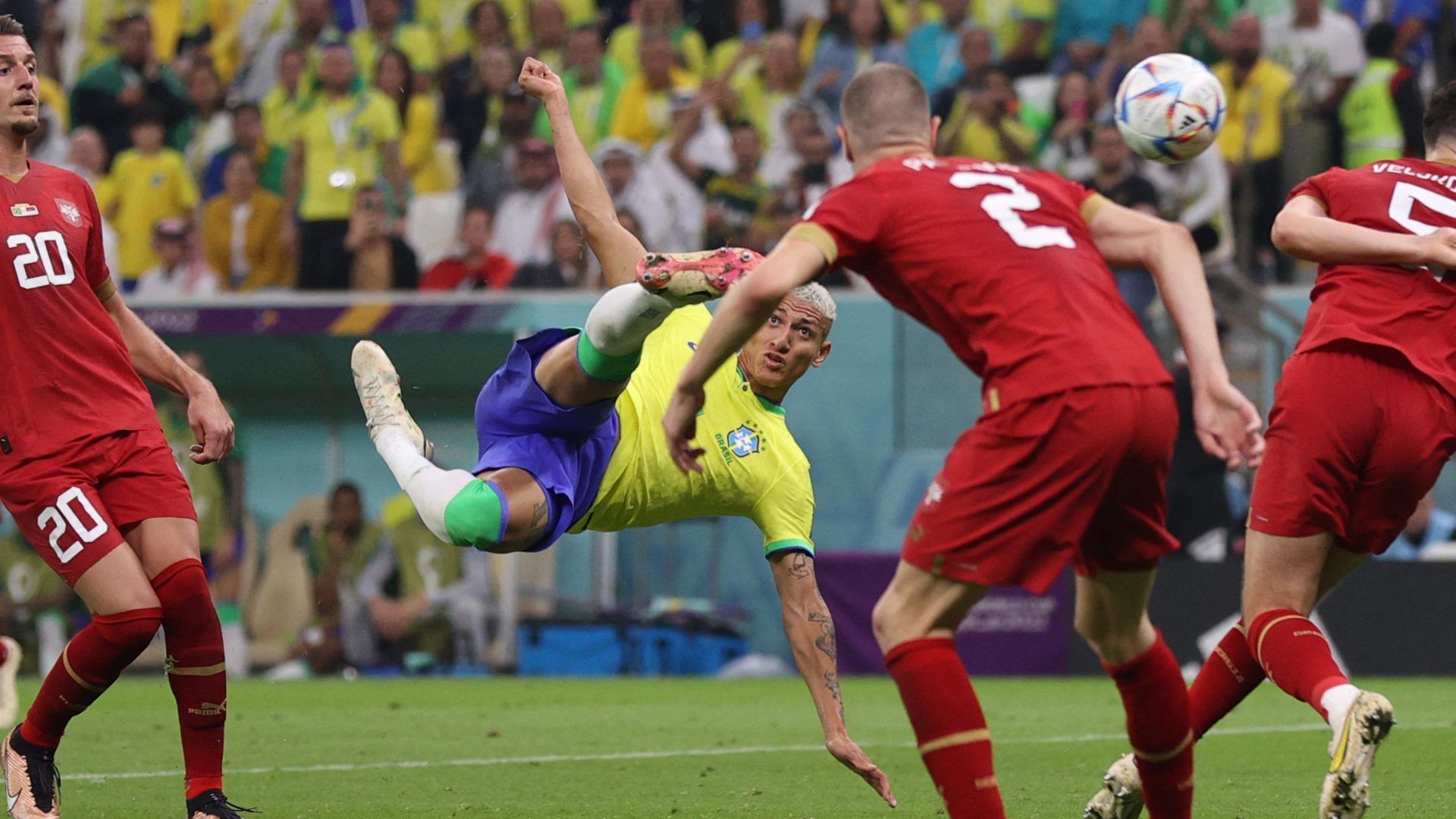 Richarlison 2º gol, Brasil x Sérvia, Copa do Mundo 2022