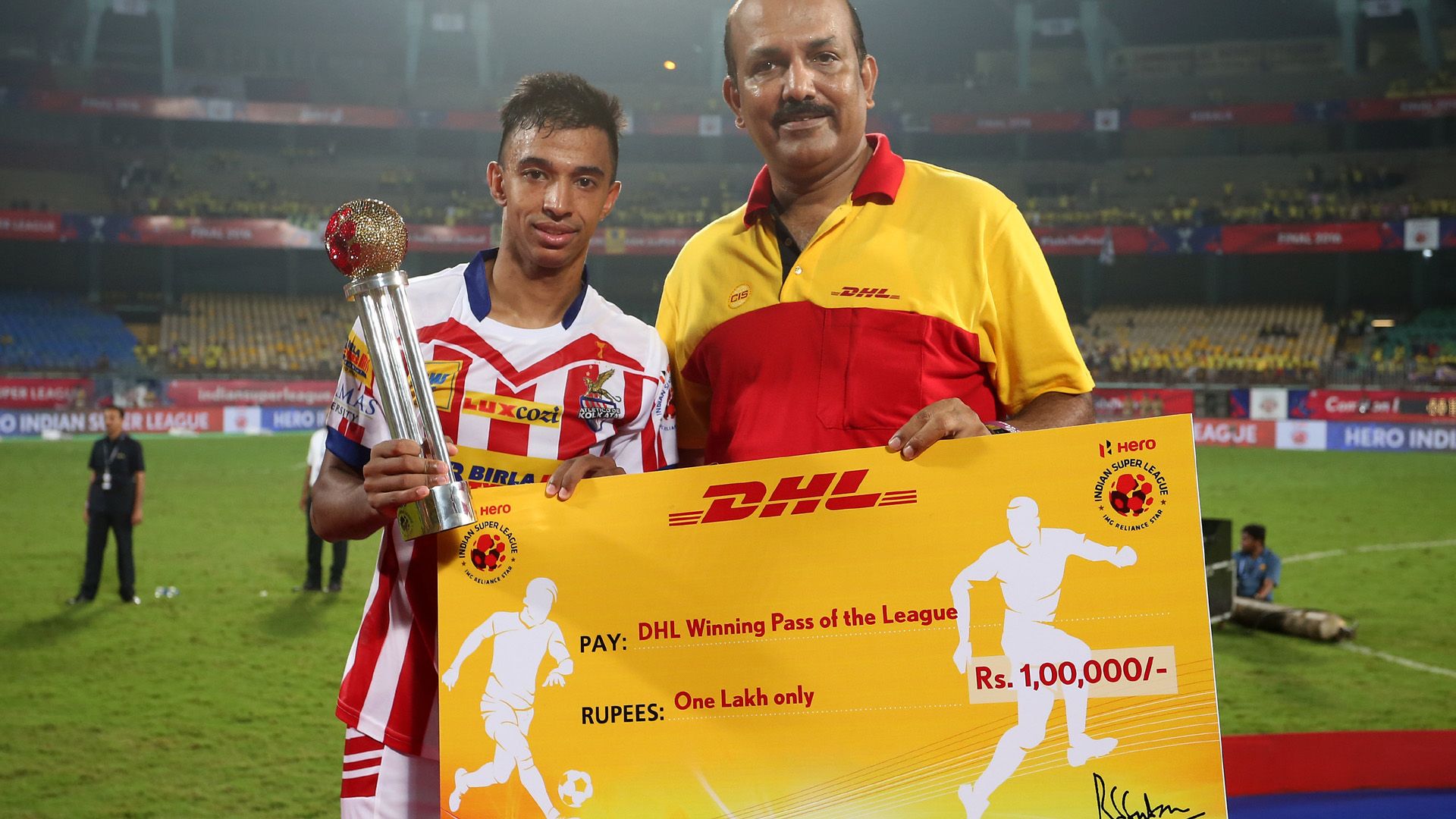 Sameehg Doutie Winning Pass of the ISL season 3 2016 award