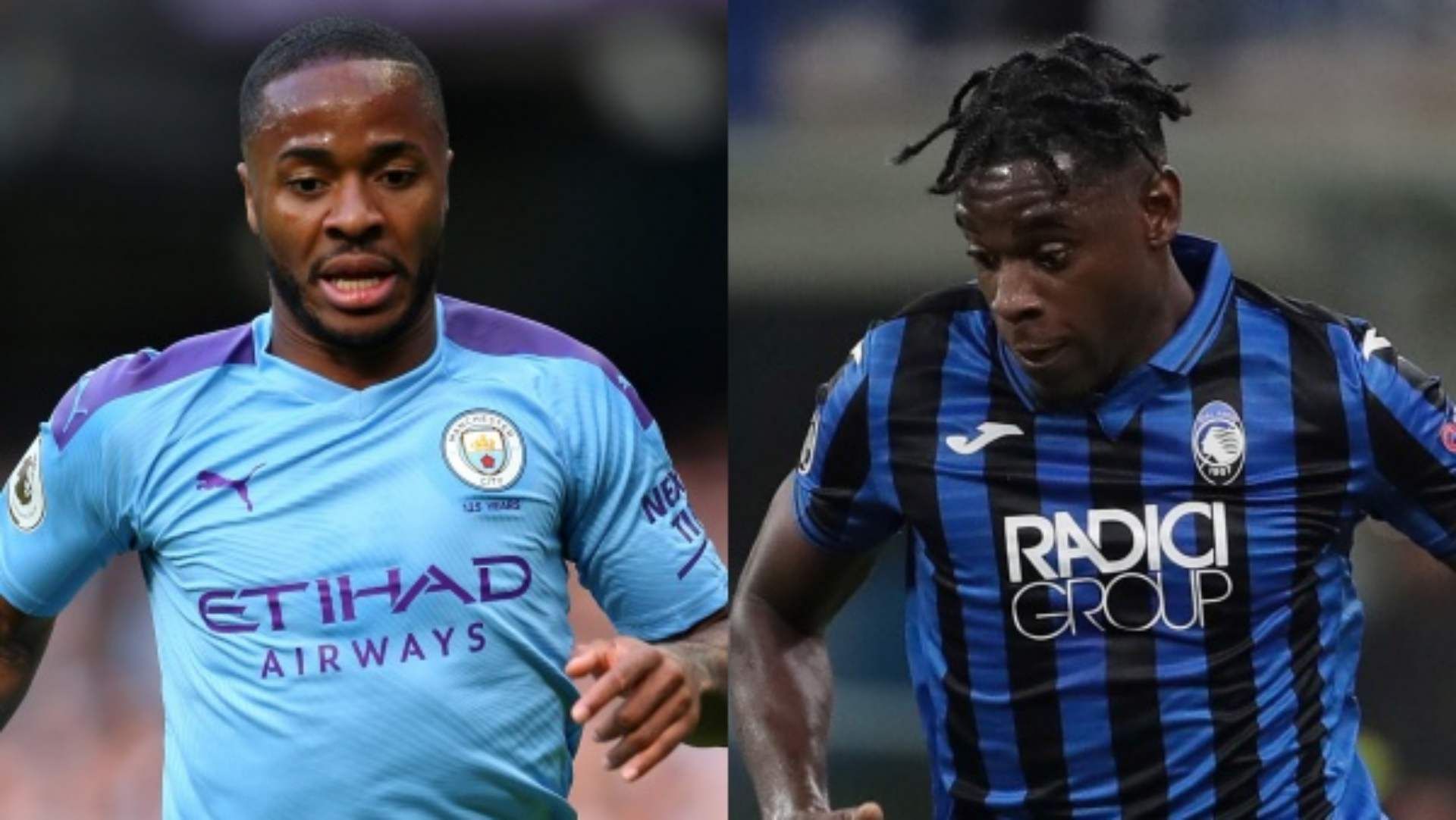 Raheem Sterling Manchester City Duvan Zapata Atalanta
