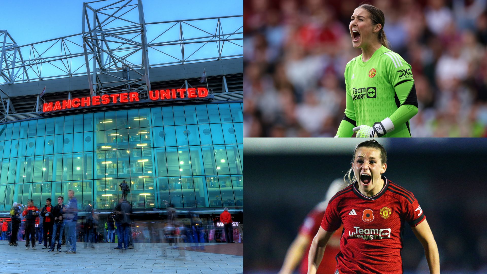 Old Trafford Man Utd women split