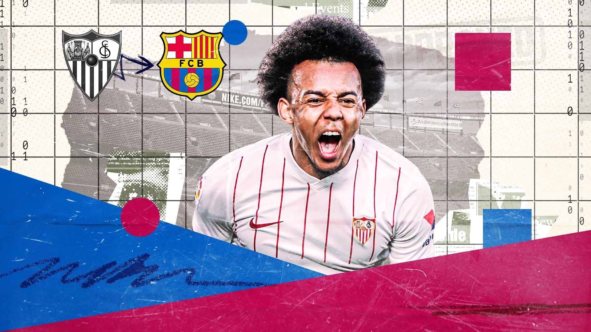 Jules Kounde Barcelona GFX