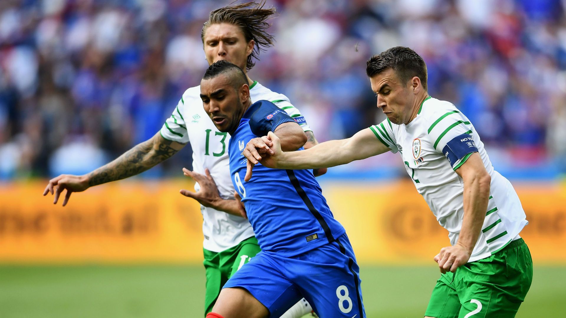 Dimitri Payet Seamus Coleman France Ireland UEFA Euro 2016 26062016