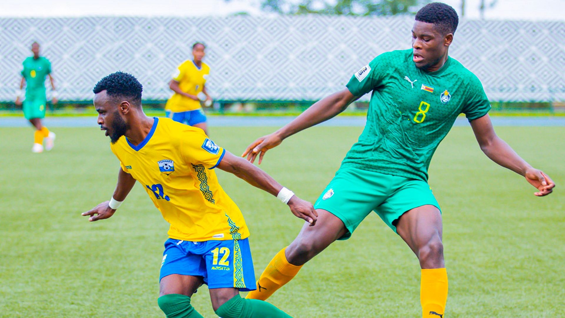 Gilbert Mugisha and Nyasha Munetsi, Rwanda vs Zimbabwe, November 2023 