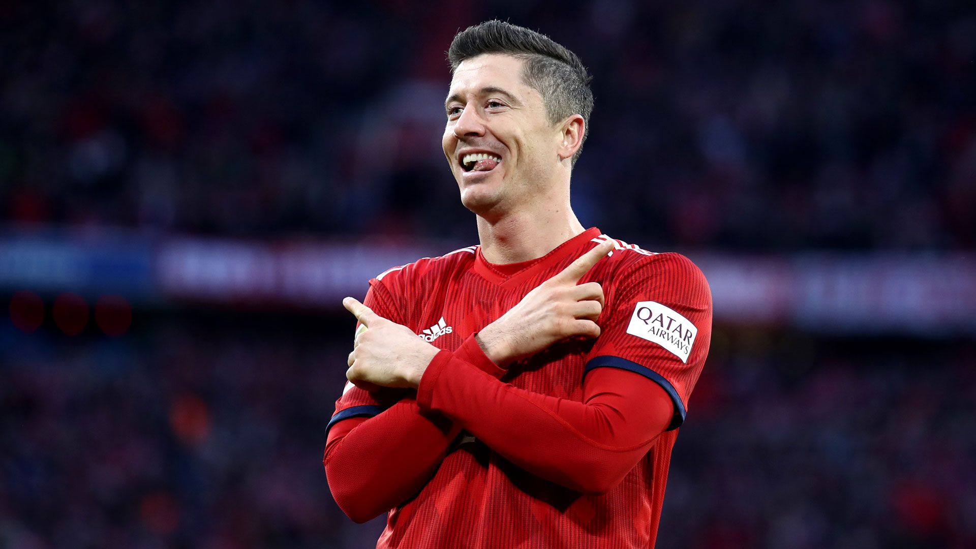 Robert Lewandowski FC Bayern München Torjubel