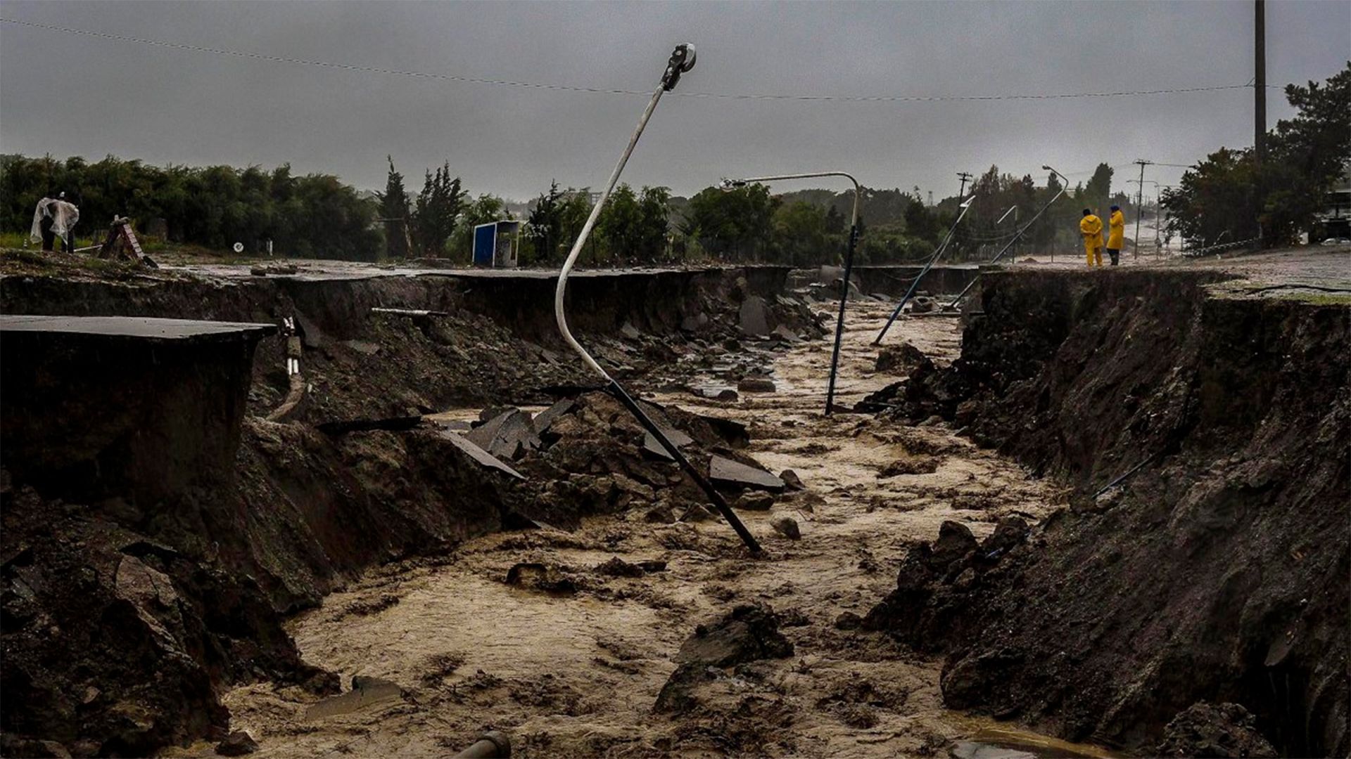 Comodoro Rivadavia inundaciones alud
