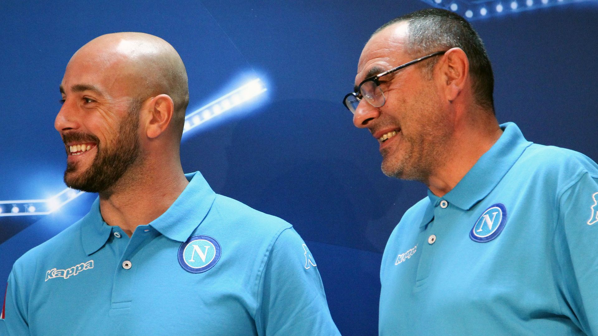 Pepe Reina Maurizio Sarri Napoli UEFA Champions League 10182016