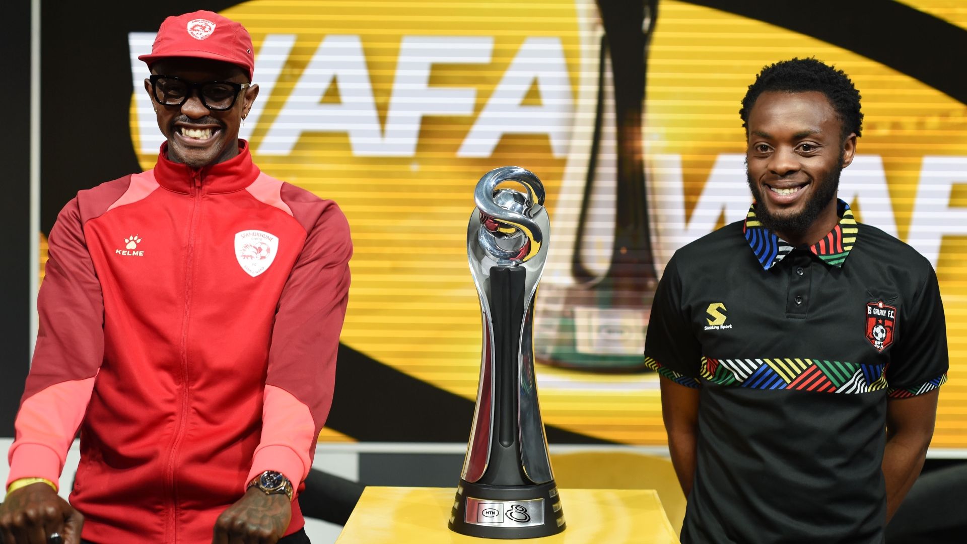 Linda Mntambo and Solomon Letsoenyo, Sekhukhune United vs TS Galaxy