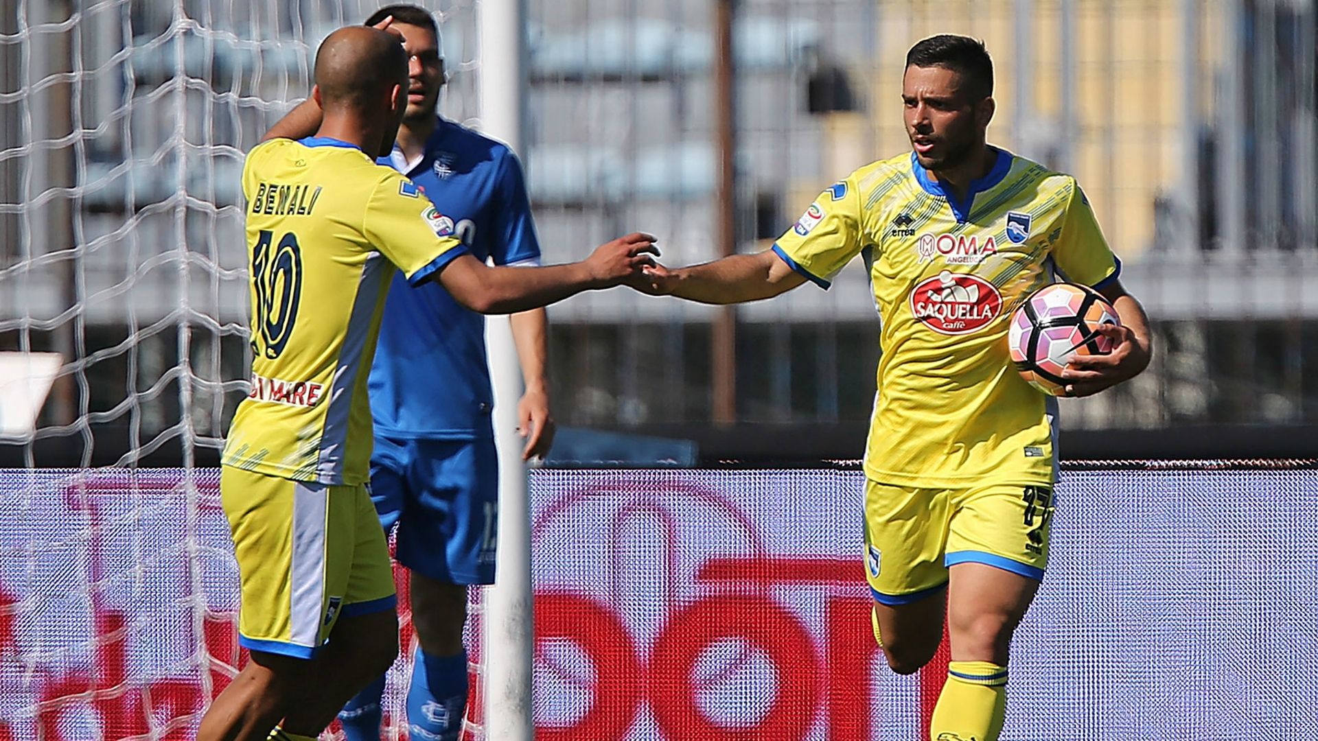 Gianluca Caprari celebrates his goal Empoli Pescara Serie A 08042017