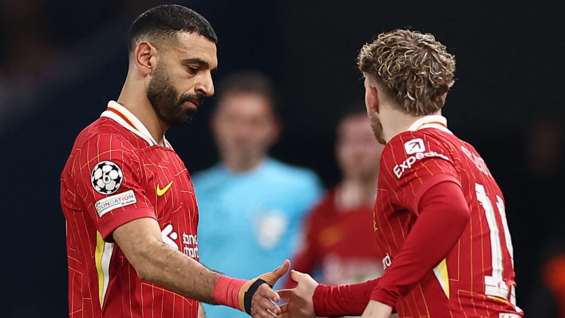 Mohamed Salah Harvey Elliott Liverpool PSG 2024-25