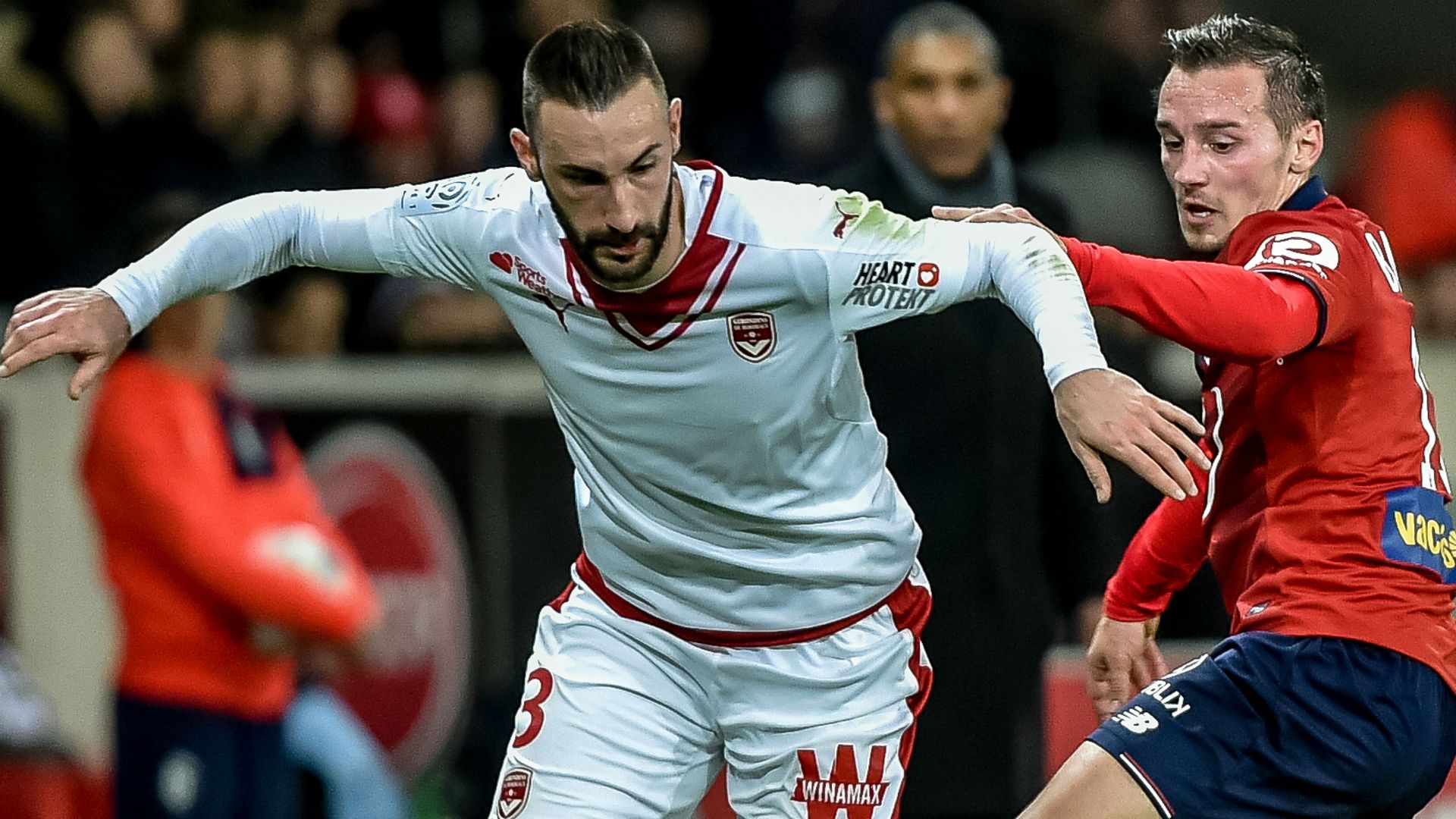 Diego Contento Eric Bautheac Lille Bordeaux Ligue 1 25022017