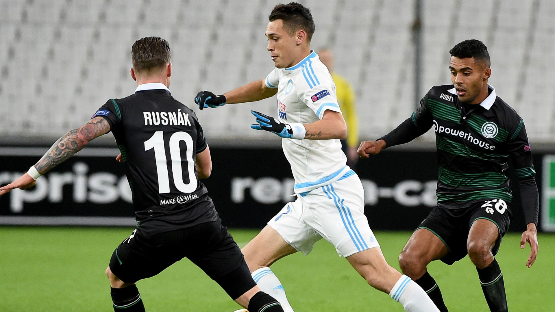 Lucas Ocampos Albert Rusnak Marseille Groningen UEFA Europa League 26112015