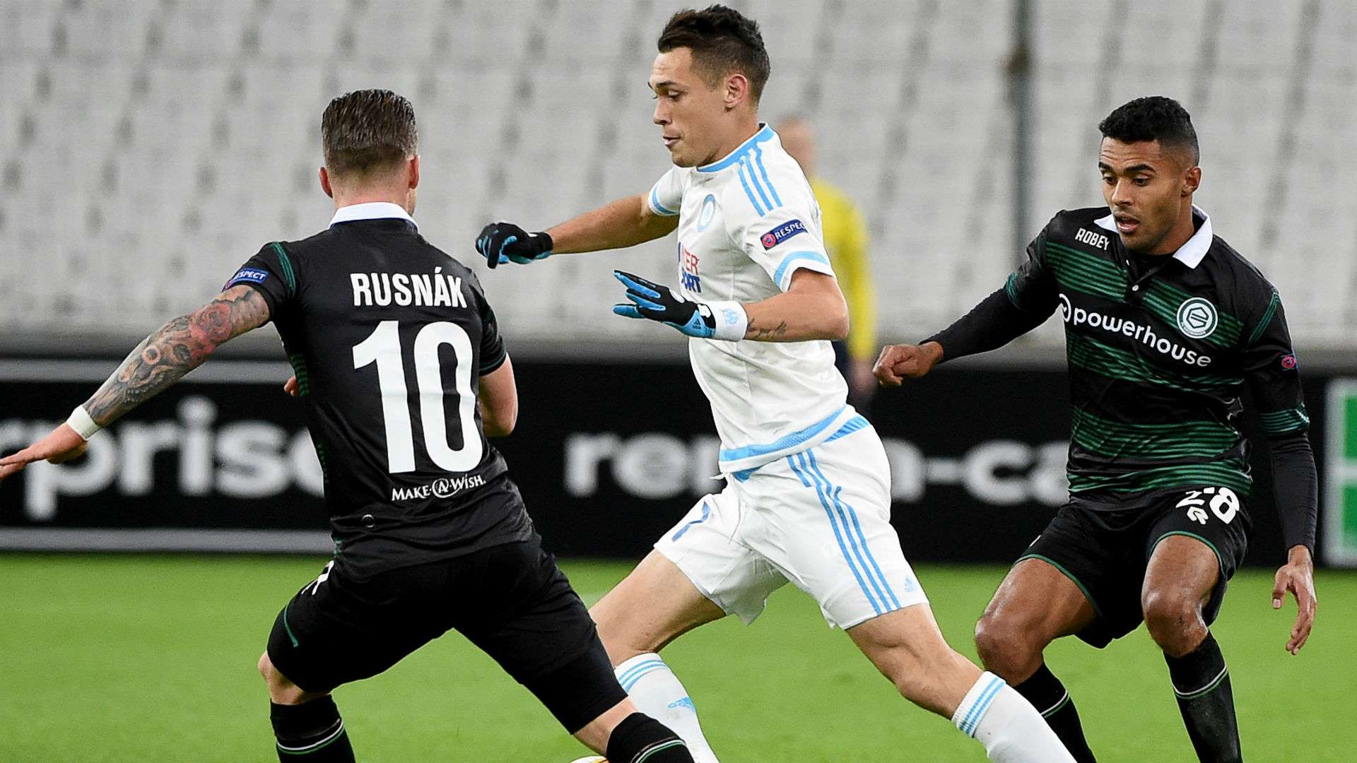 Lucas Ocampos Albert Rusnak Marseille Groningen UEFA Europa League 26112015