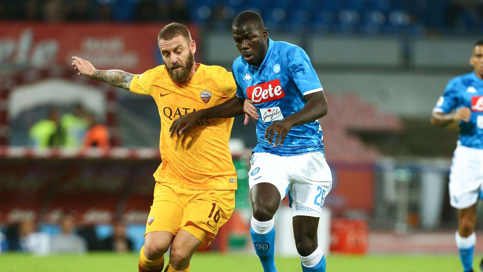 Kalidou Koulibaly Daniele De Rossi Napoli Roma Serie A
