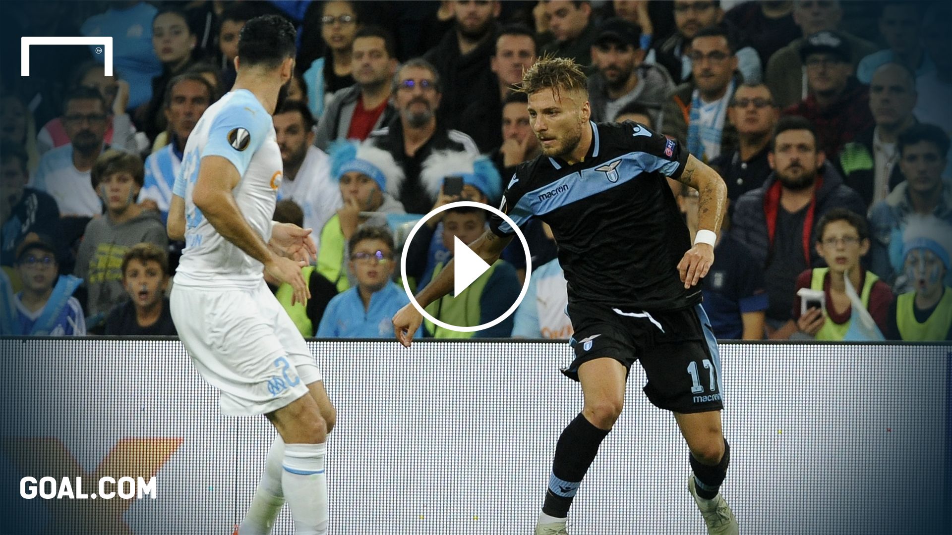 GFX Playbutton Olympique Marseille Lazio Rom Europa League 25102018