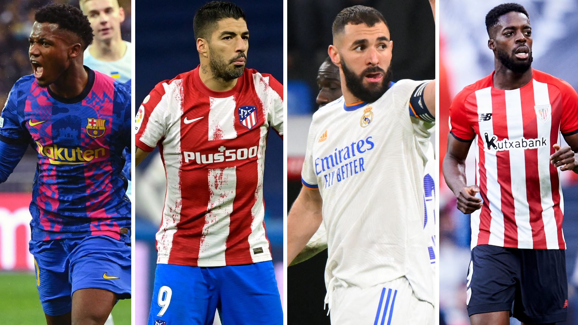 Ansu Fati Luis Suárez Benzema Iñaki Williams