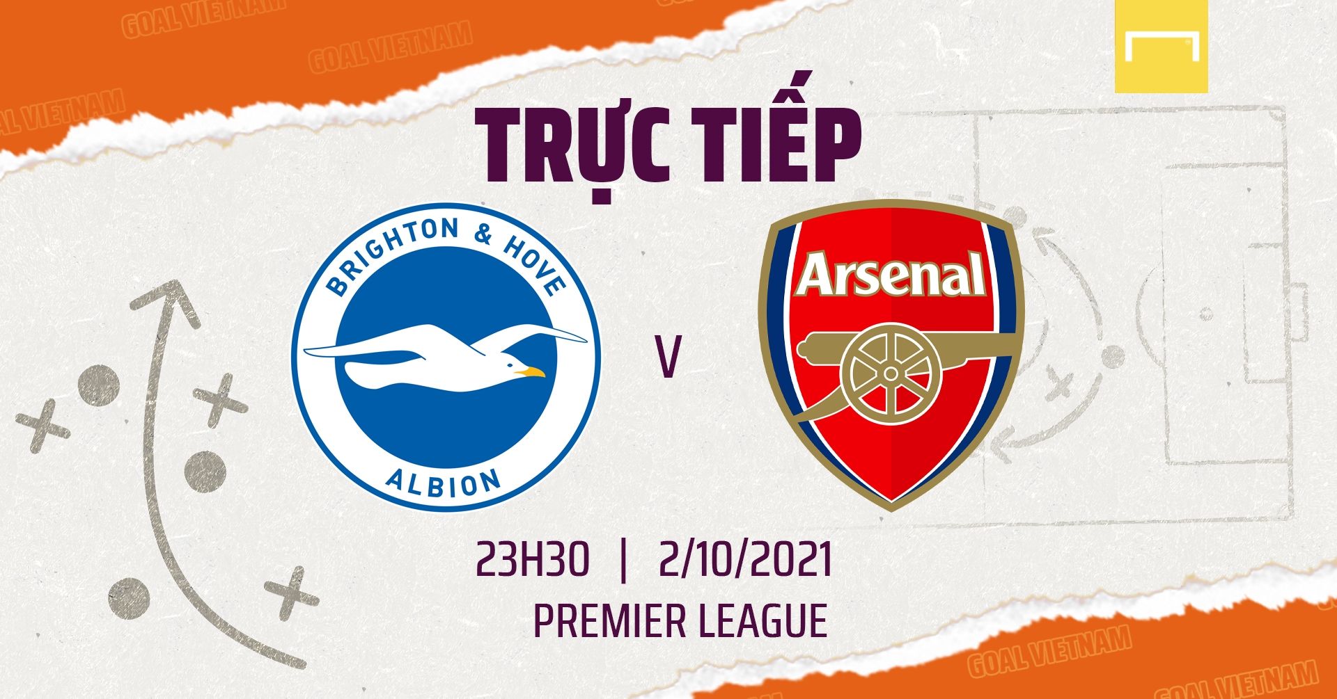 Live Brighton vs Arsenal GFX