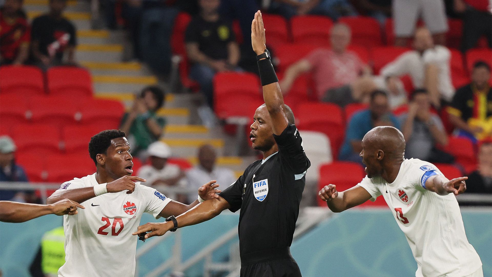 Canada Belgium penalty shout