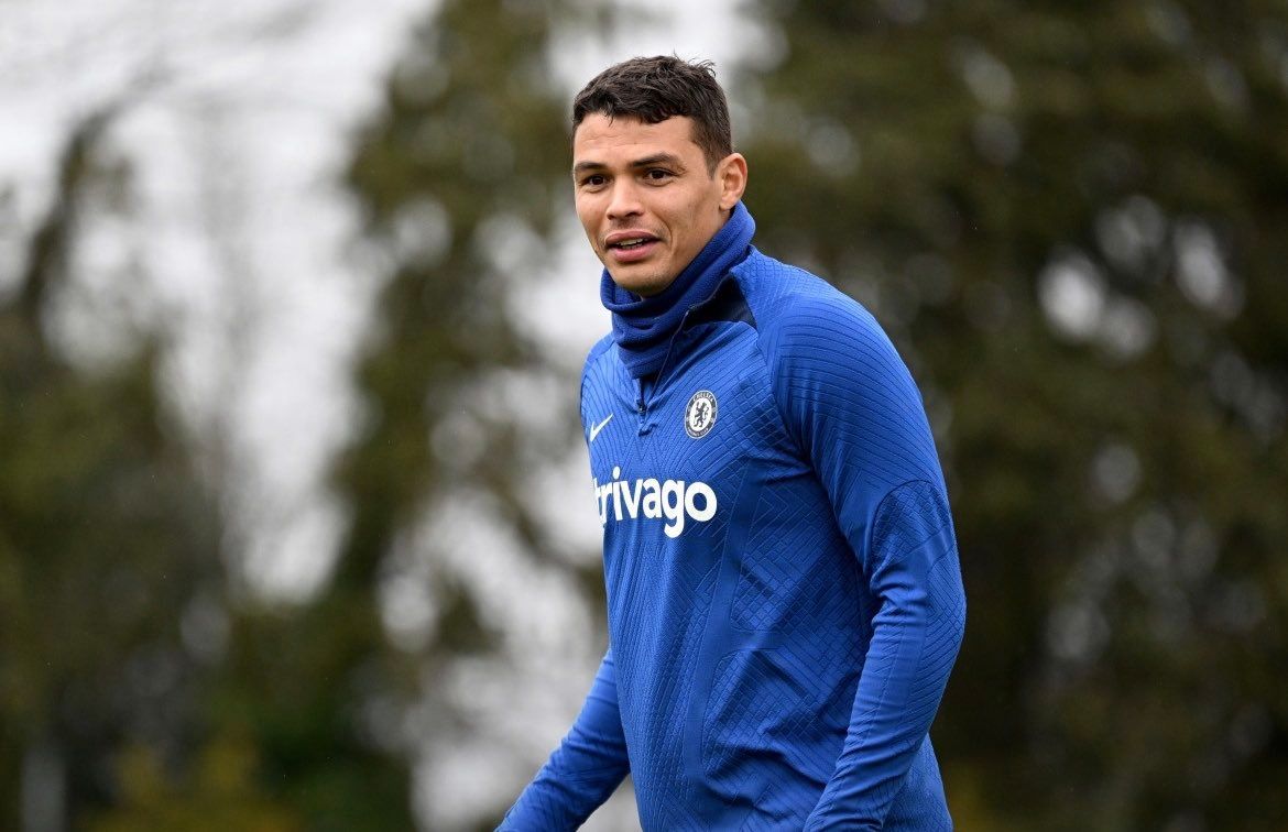 Thiago Silva in training 