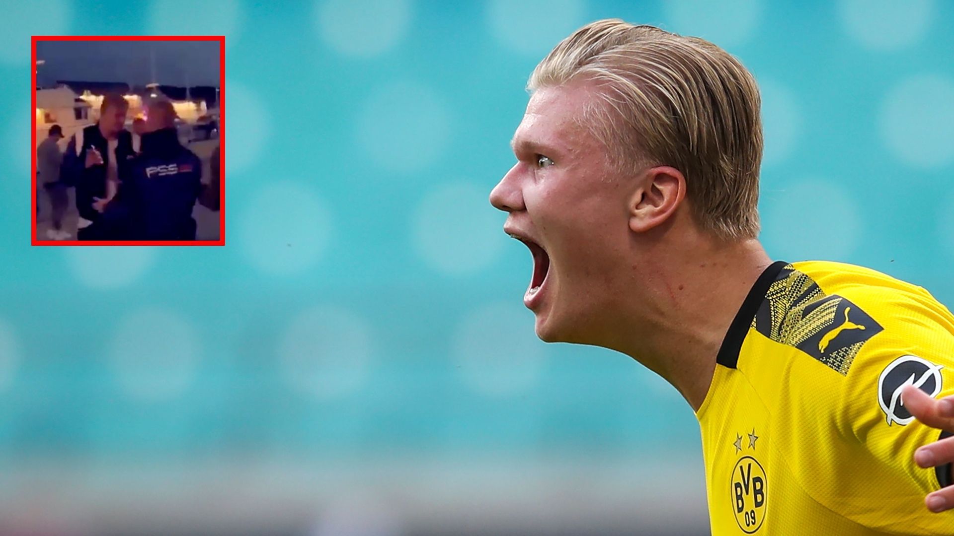 Haaland, Dortmund (echado de una discoteca)