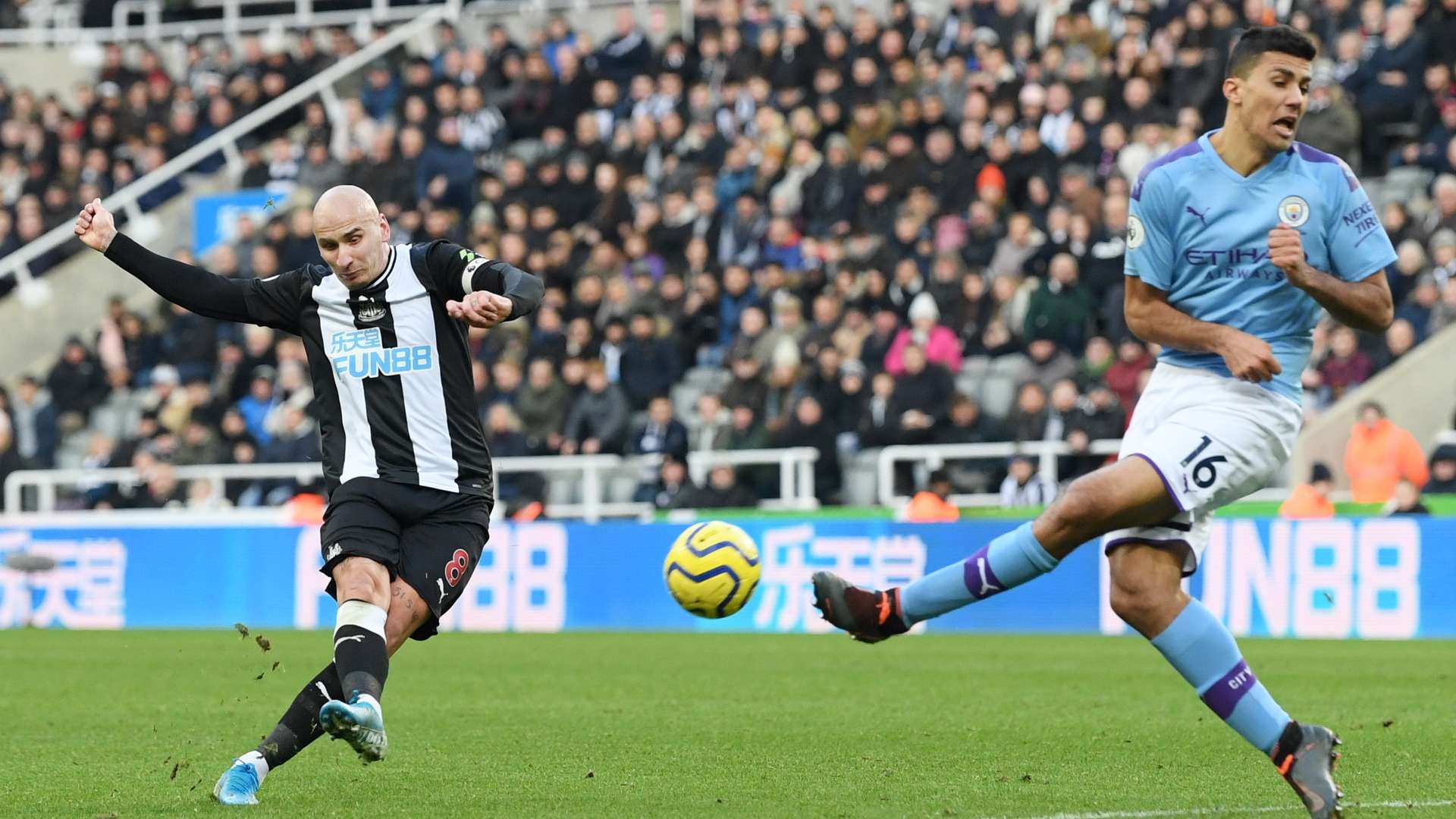 Jonjo Shelvey, Rodri, Newcastle vs Man City