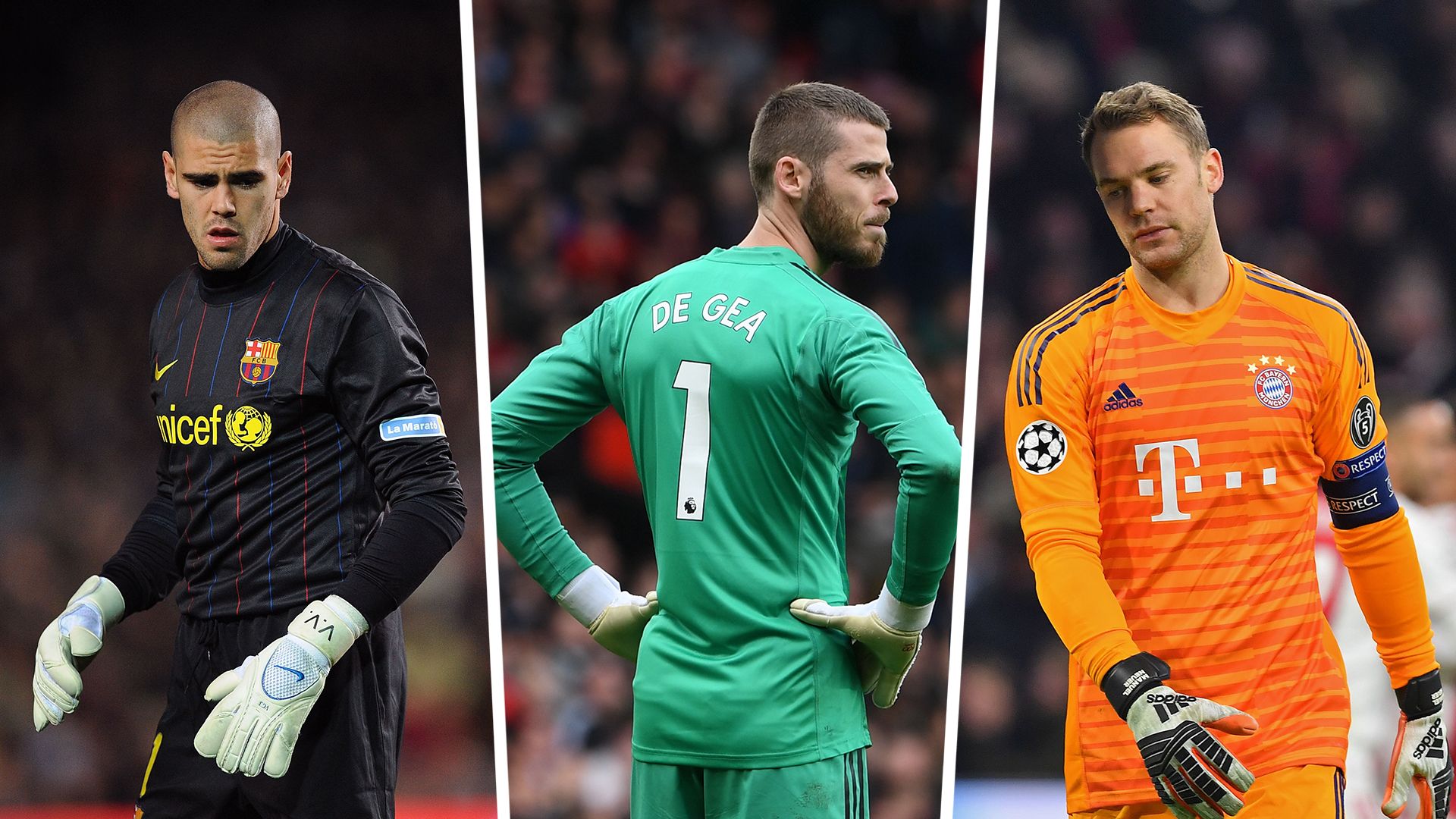 Valdes De Gea Neuer split